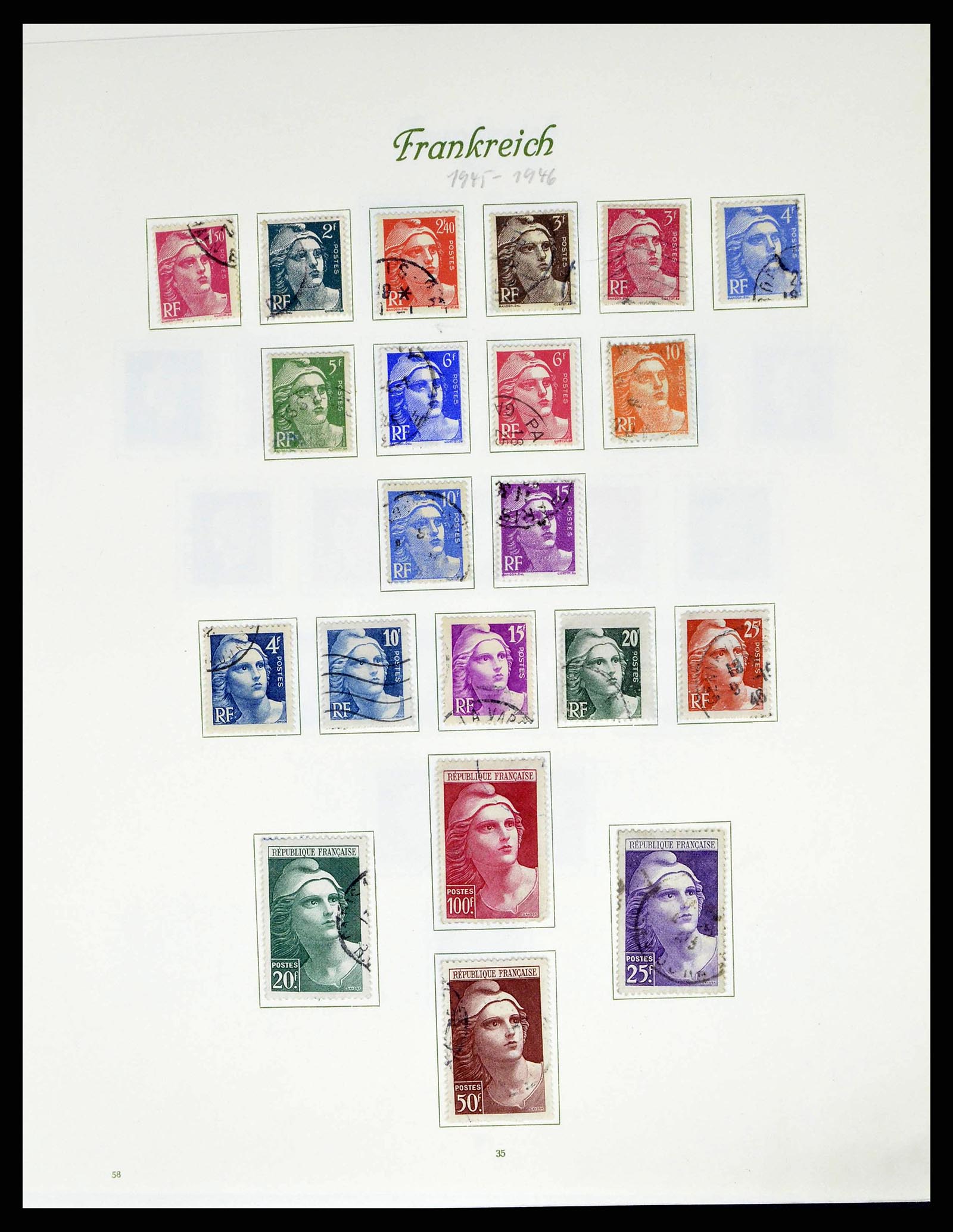 38886 0044 - Postzegelverzameling 38886 Frankrijk 1849-1971.