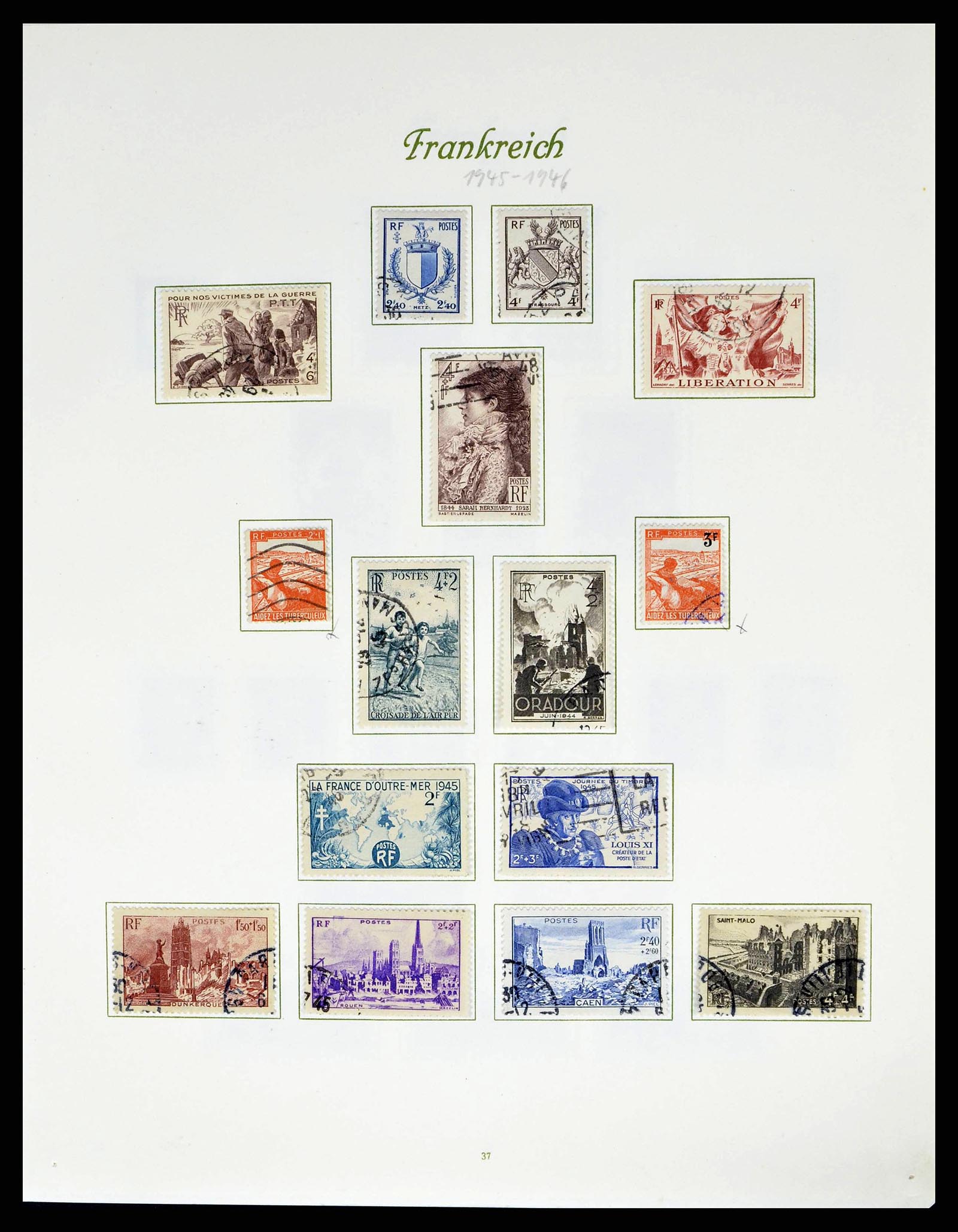 38886 0046 - Postzegelverzameling 38886 Frankrijk 1849-1971.
