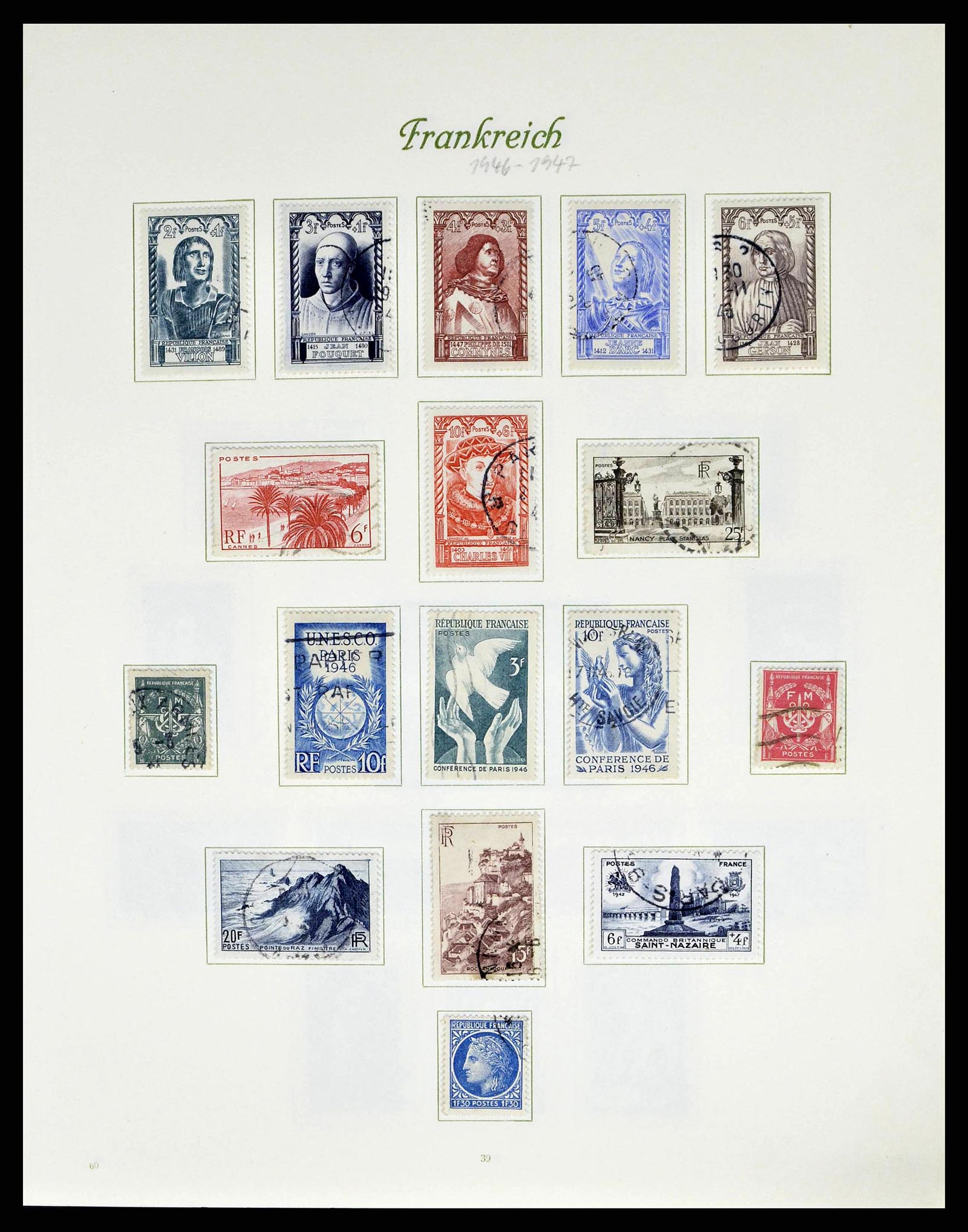38886 0048 - Postzegelverzameling 38886 Frankrijk 1849-1971.