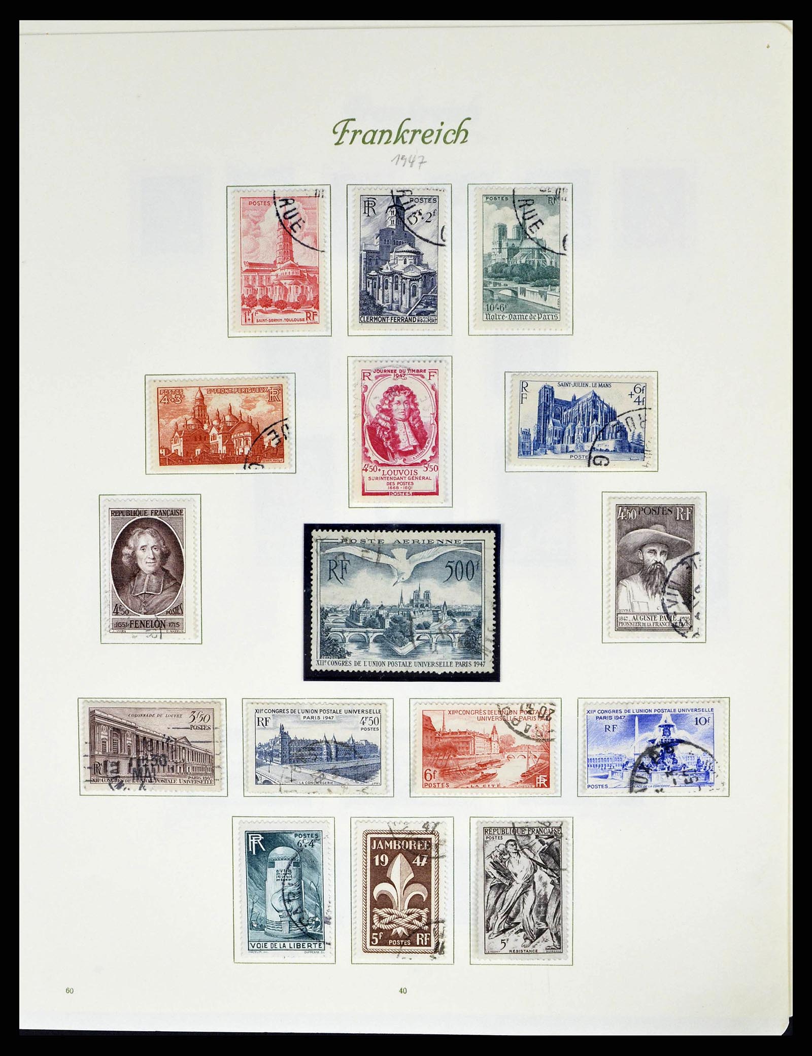 38886 0049 - Postzegelverzameling 38886 Frankrijk 1849-1971.
