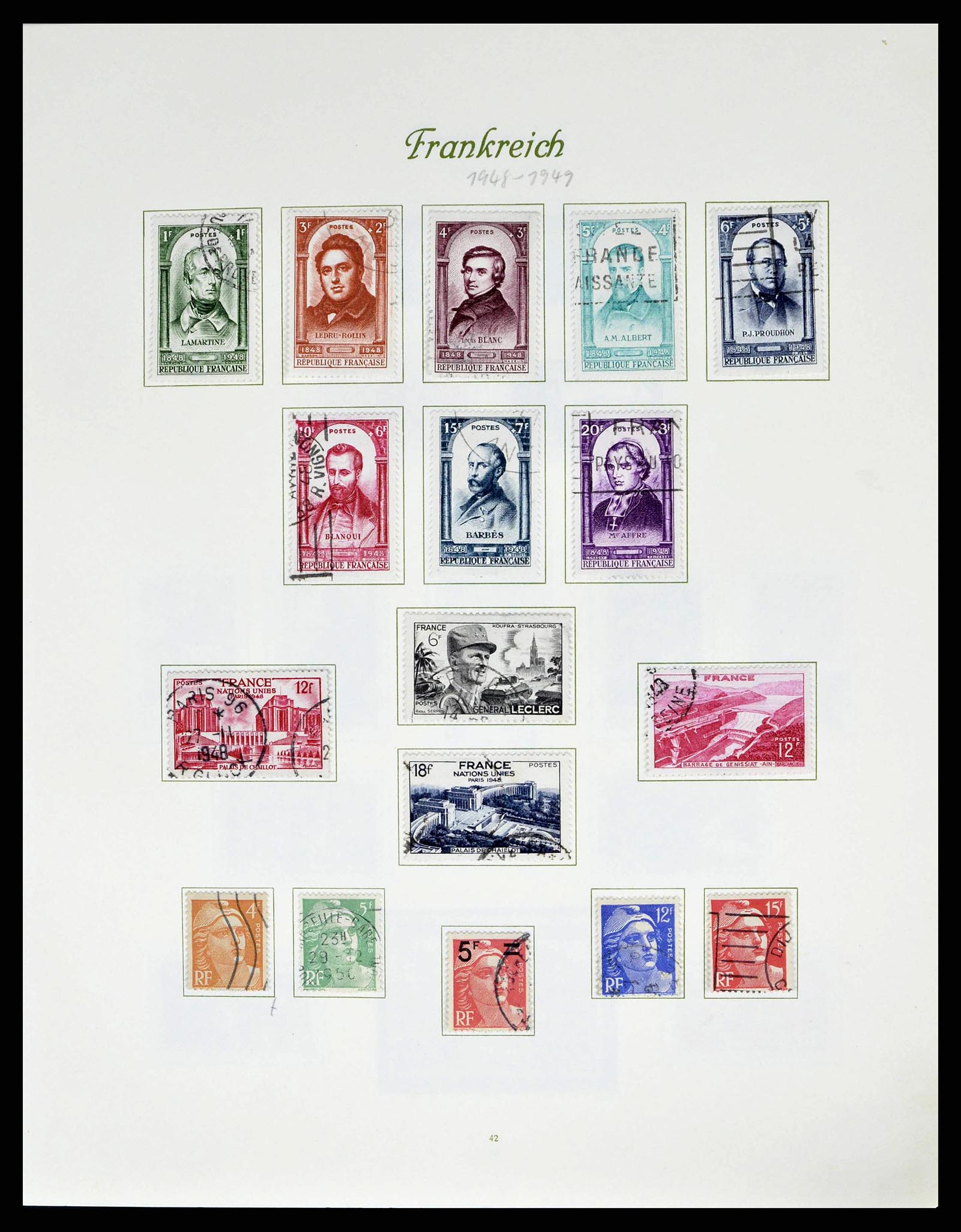 38886 0051 - Postzegelverzameling 38886 Frankrijk 1849-1971.