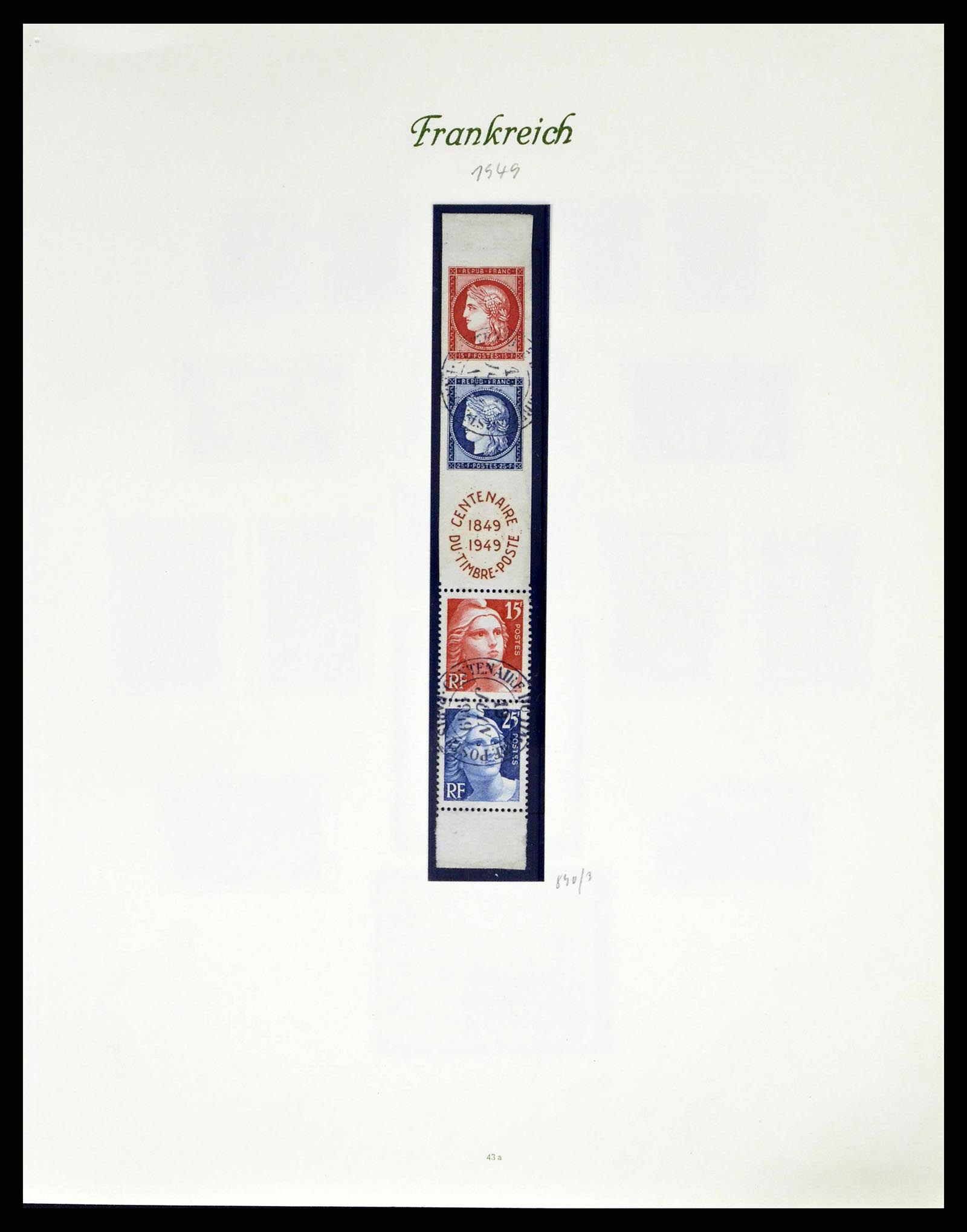 38886 0053 - Postzegelverzameling 38886 Frankrijk 1849-1971.