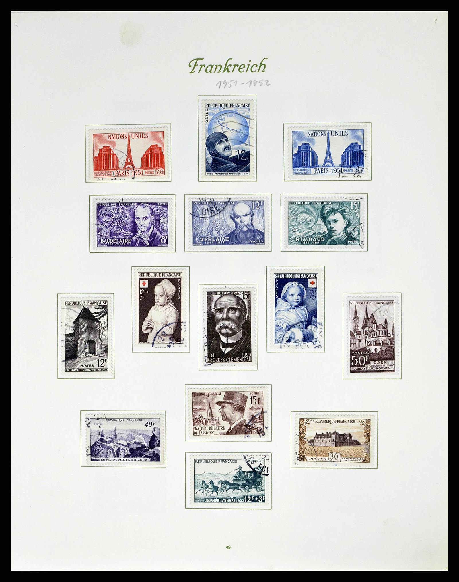38886 0059 - Postzegelverzameling 38886 Frankrijk 1849-1971.