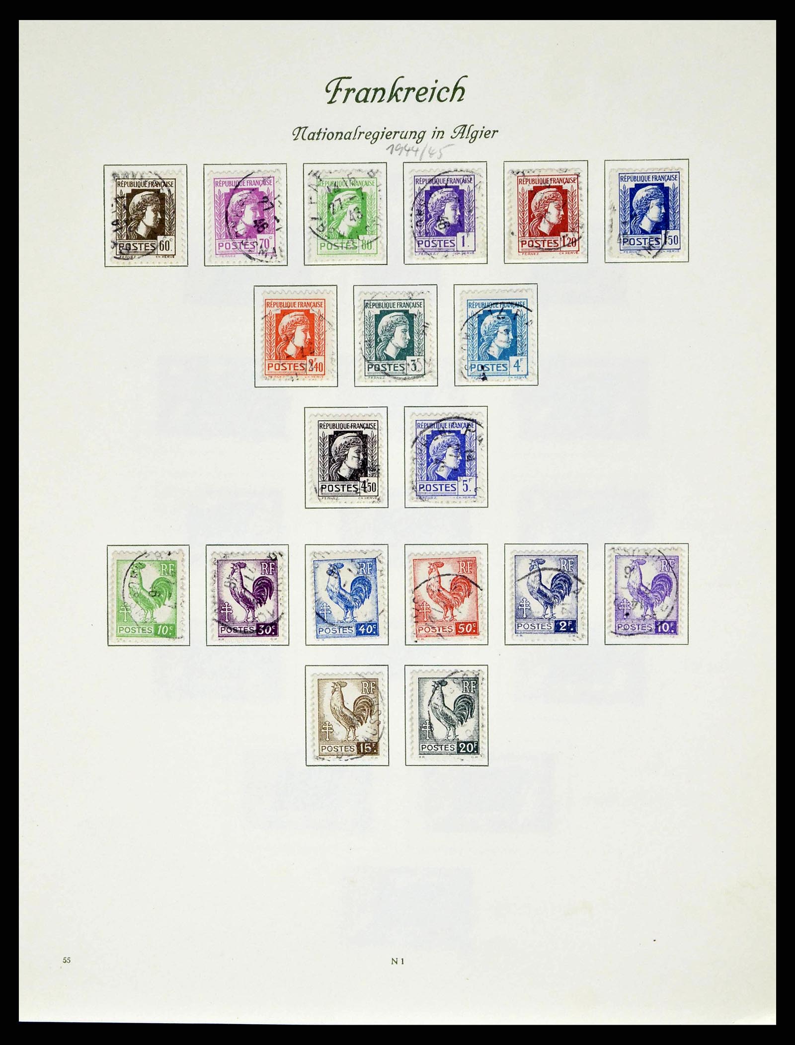 38886 0153 - Postzegelverzameling 38886 Frankrijk 1849-1971.