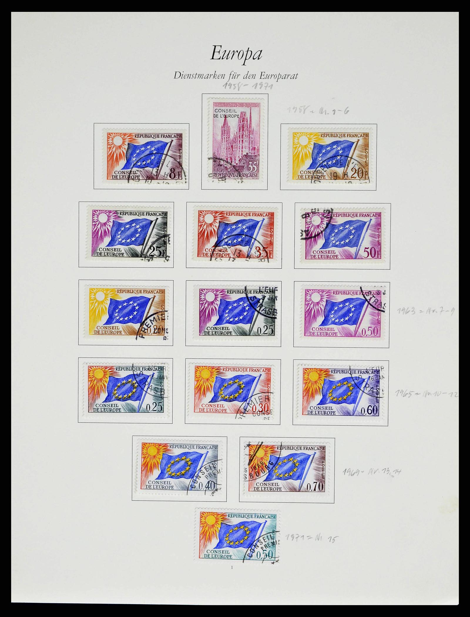 38886 0154 - Postzegelverzameling 38886 Frankrijk 1849-1971.