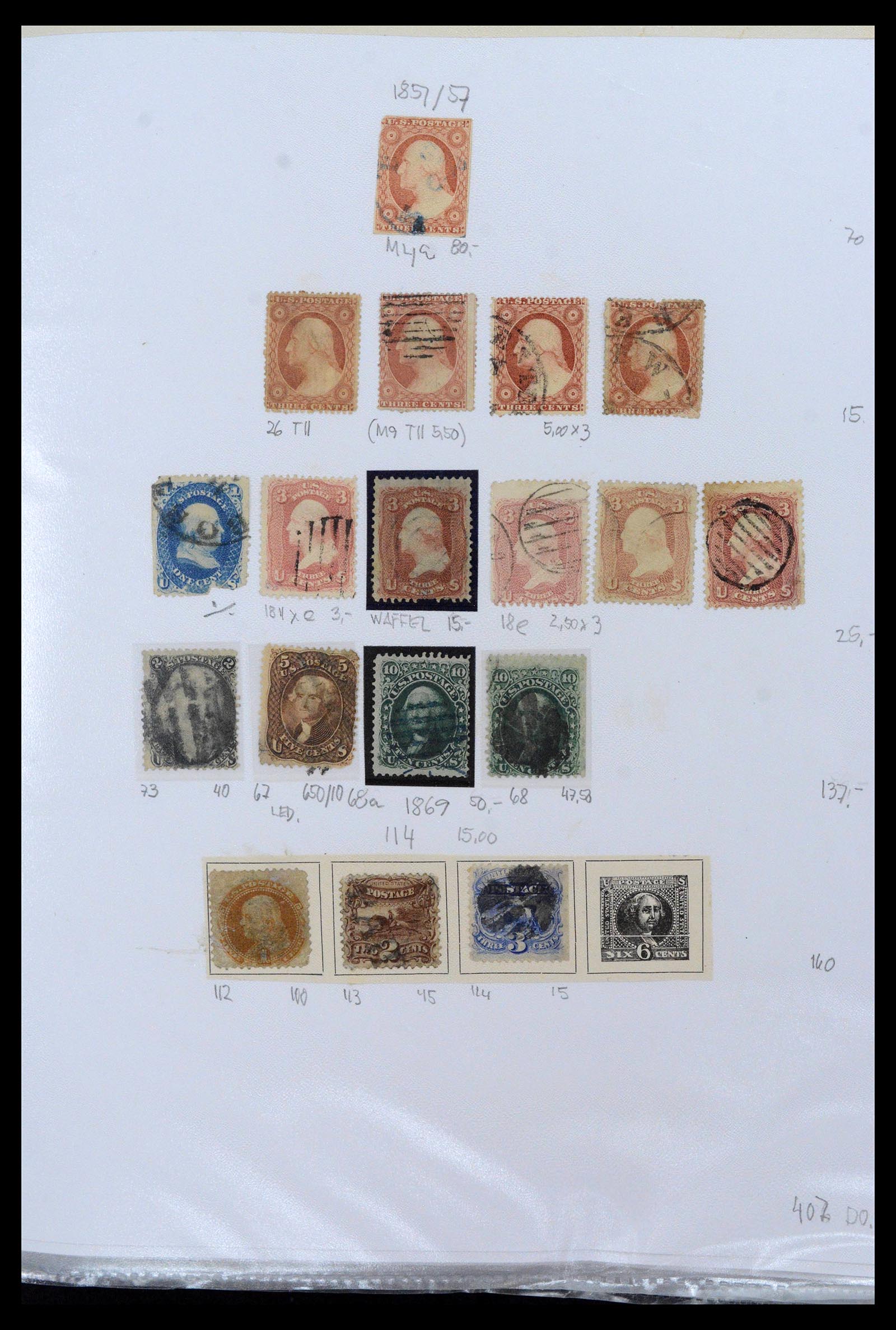 38888 0001 - Stamp collection 38888 USA 1851-1990.