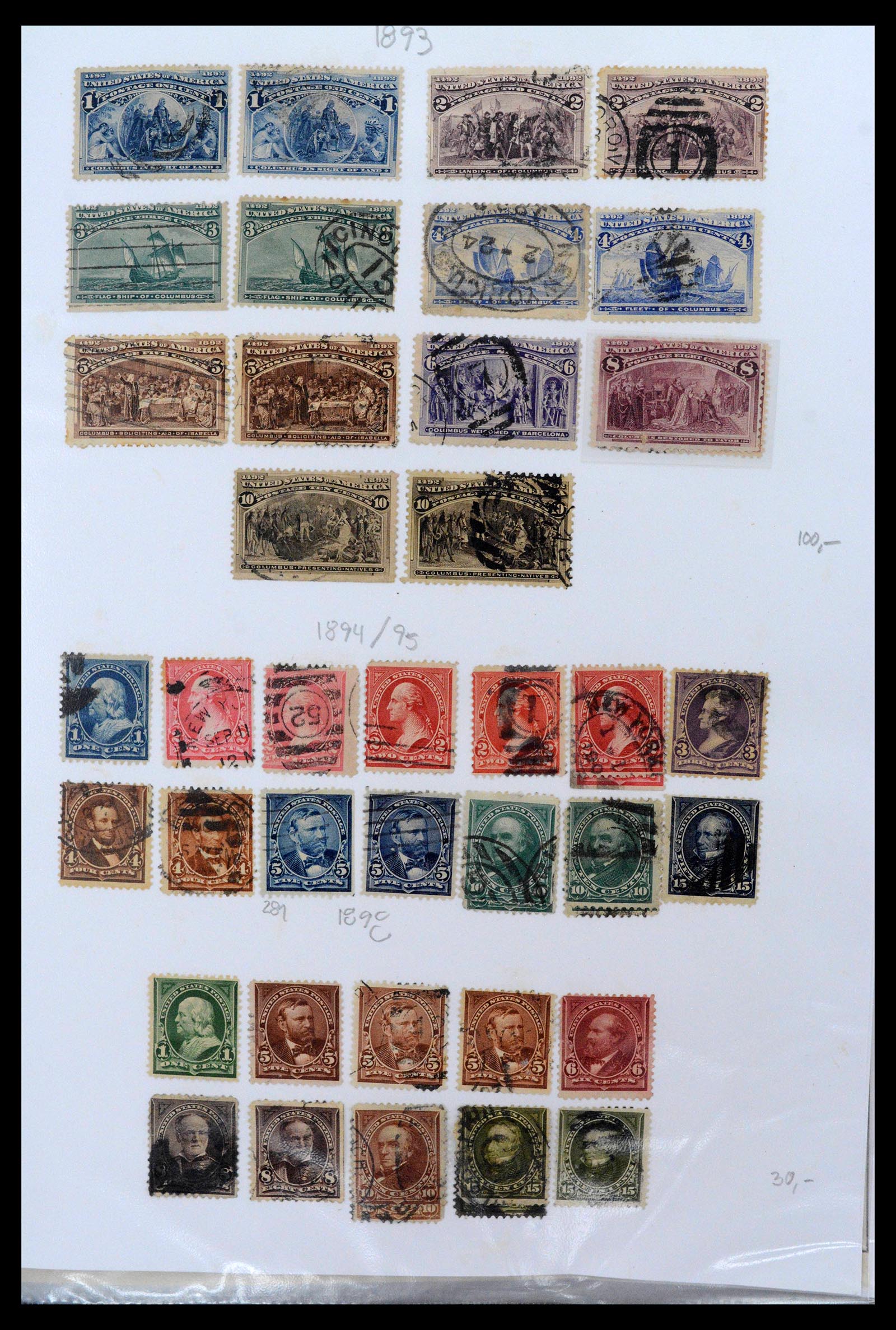 38888 0004 - Postzegelverzameling 38888 USA 1851-1990.