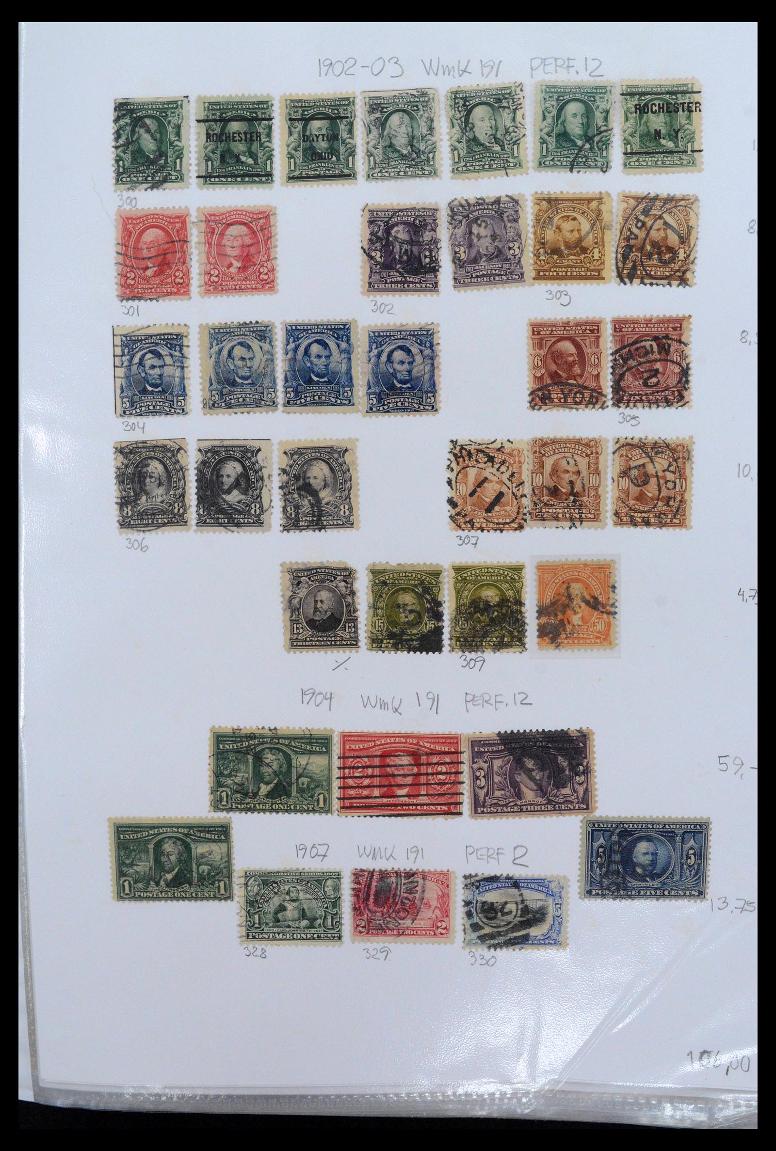 38888 0007 - Stamp collection 38888 USA 1851-1990.