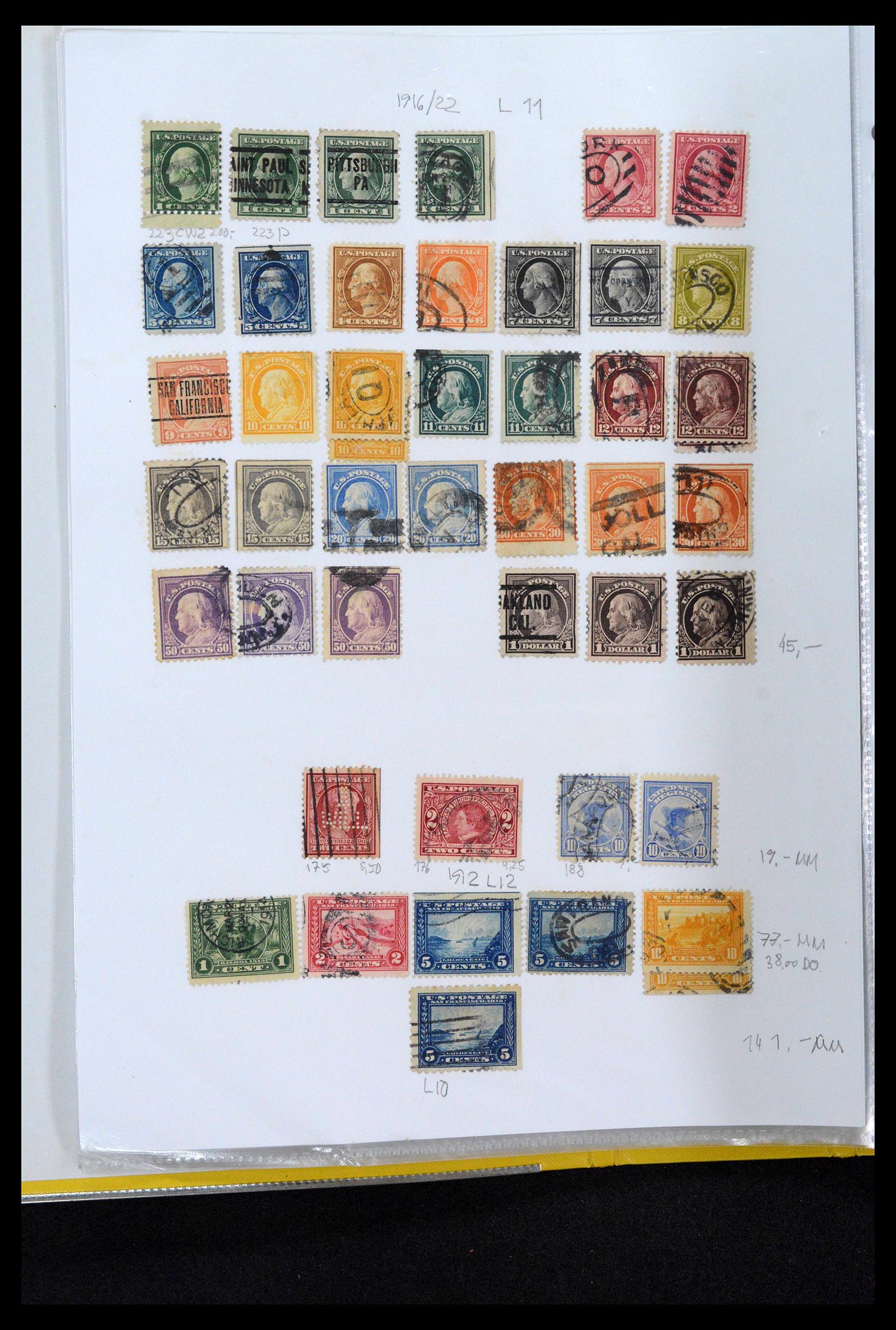 38888 0010 - Stamp collection 38888 USA 1851-1990.