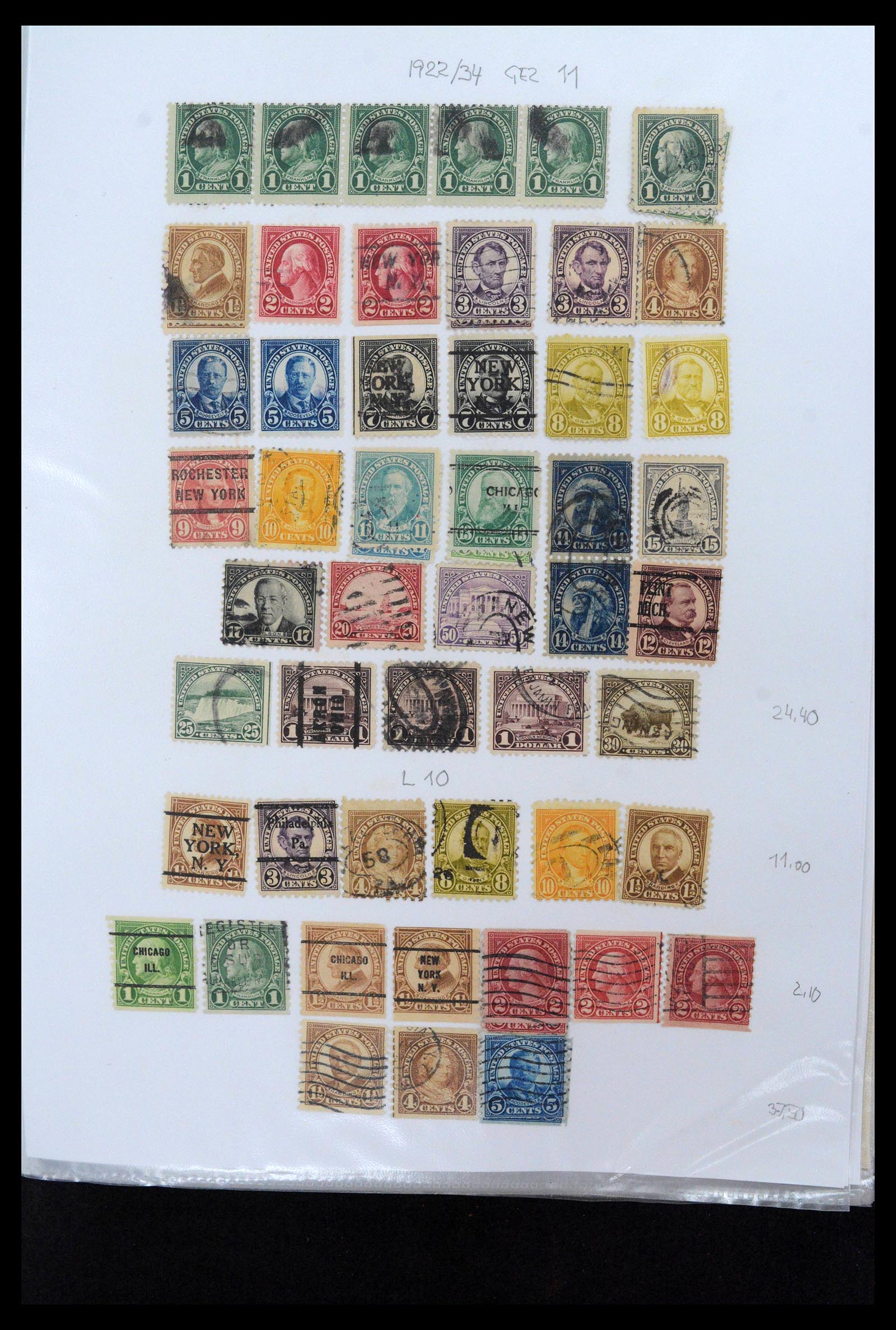 38888 0013 - Postzegelverzameling 38888 USA 1851-1990.