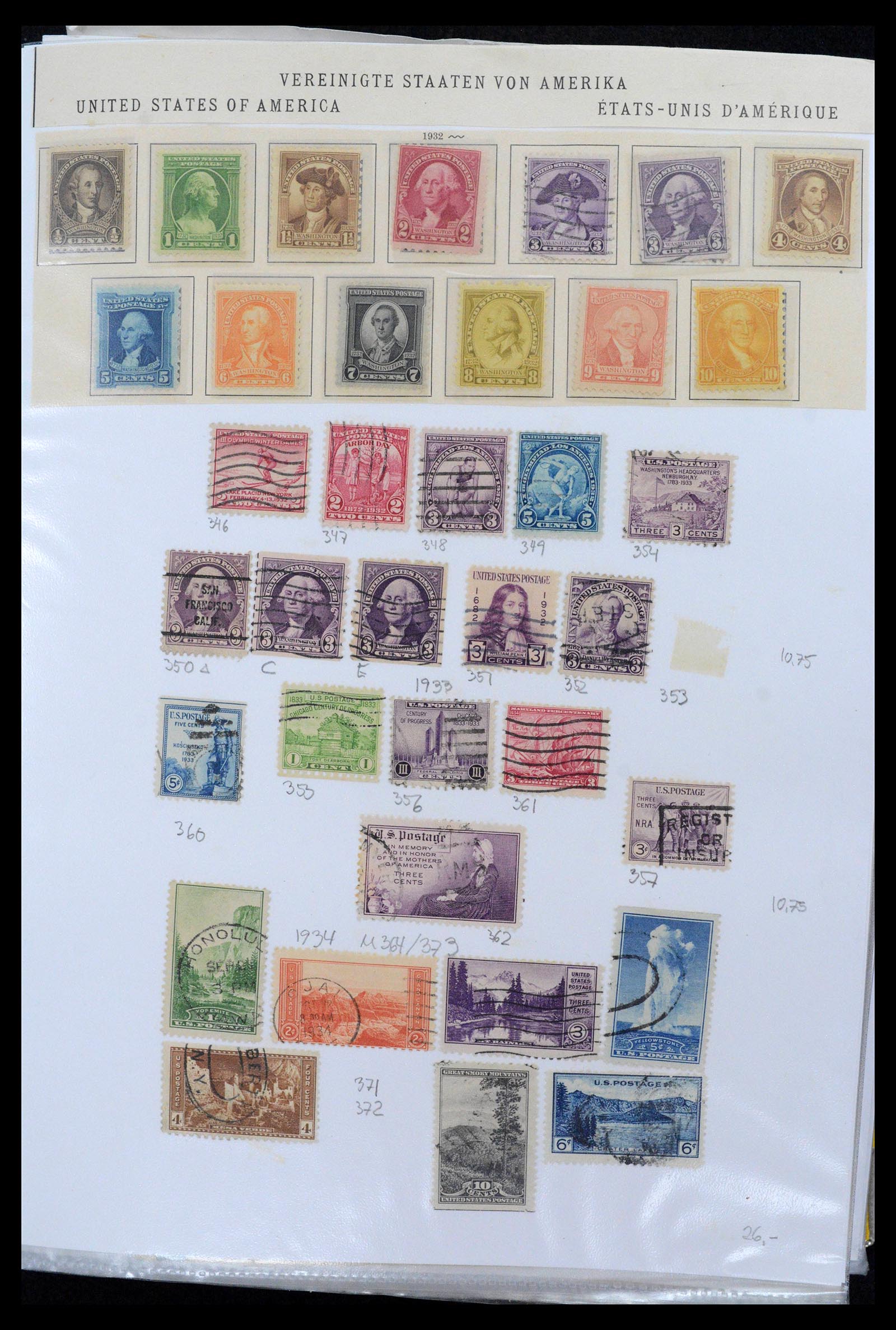 38888 0020 - Postzegelverzameling 38888 USA 1851-1990.