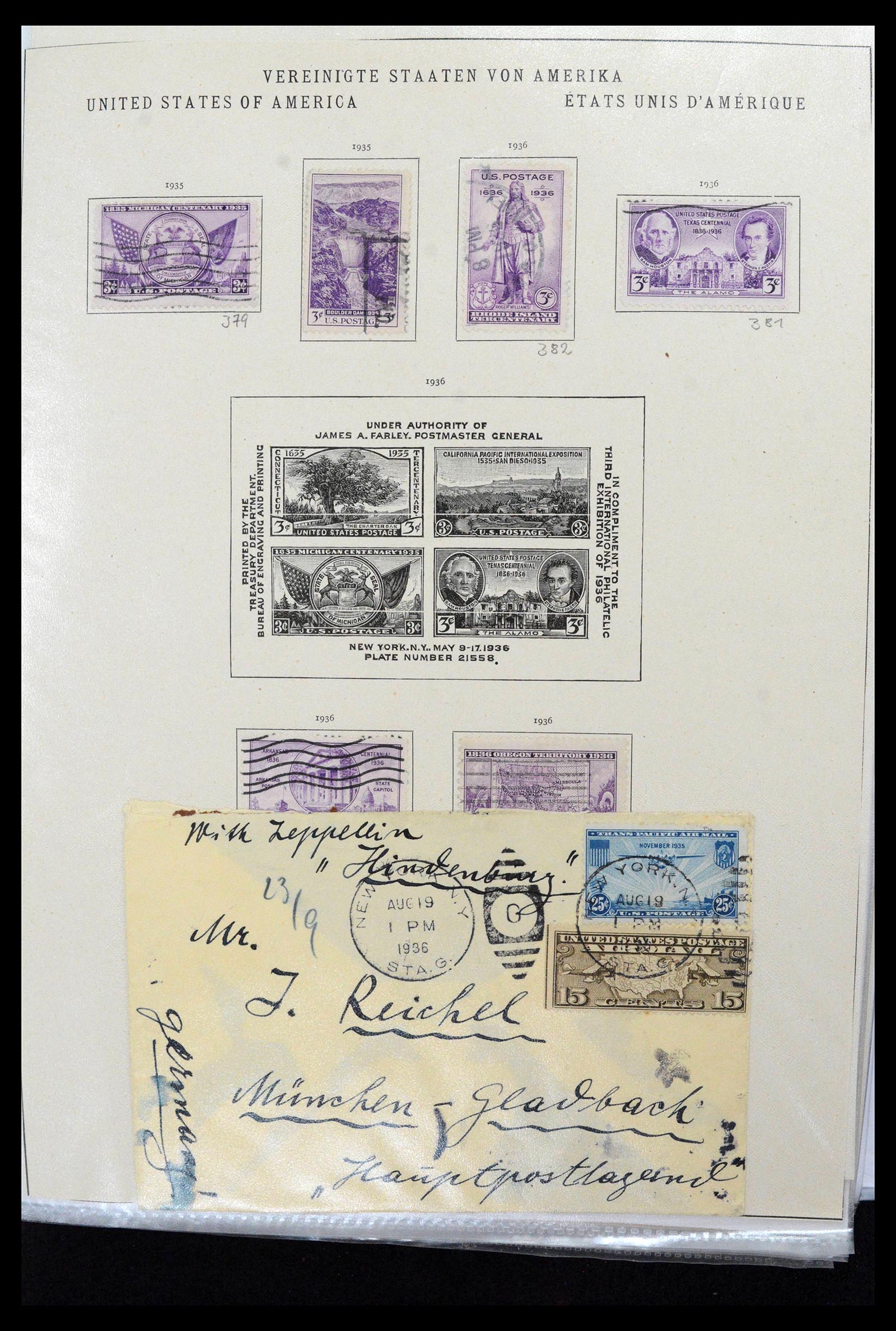 38888 0022 - Stamp collection 38888 USA 1851-1990.