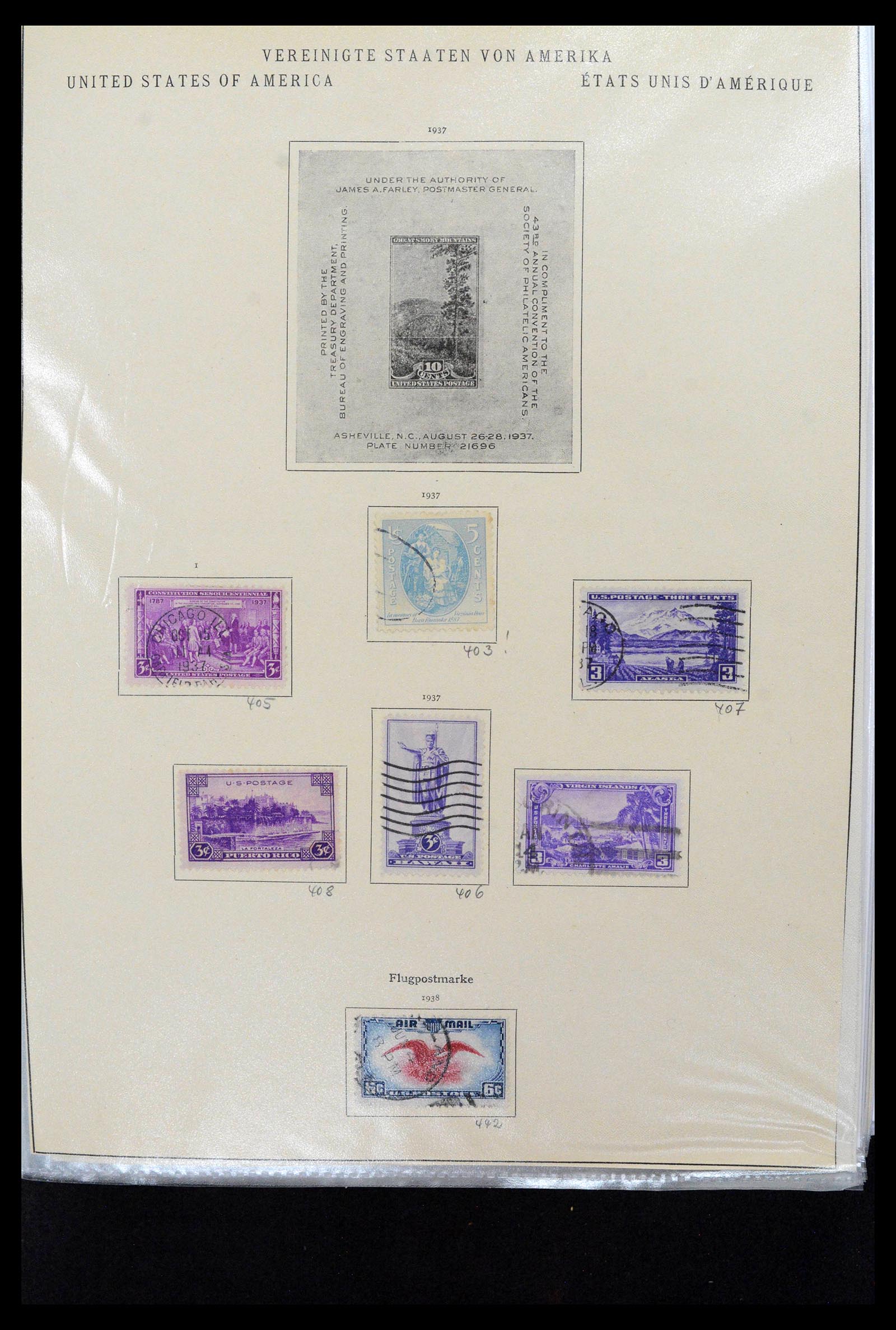 38888 0026 - Stamp collection 38888 USA 1851-1990.