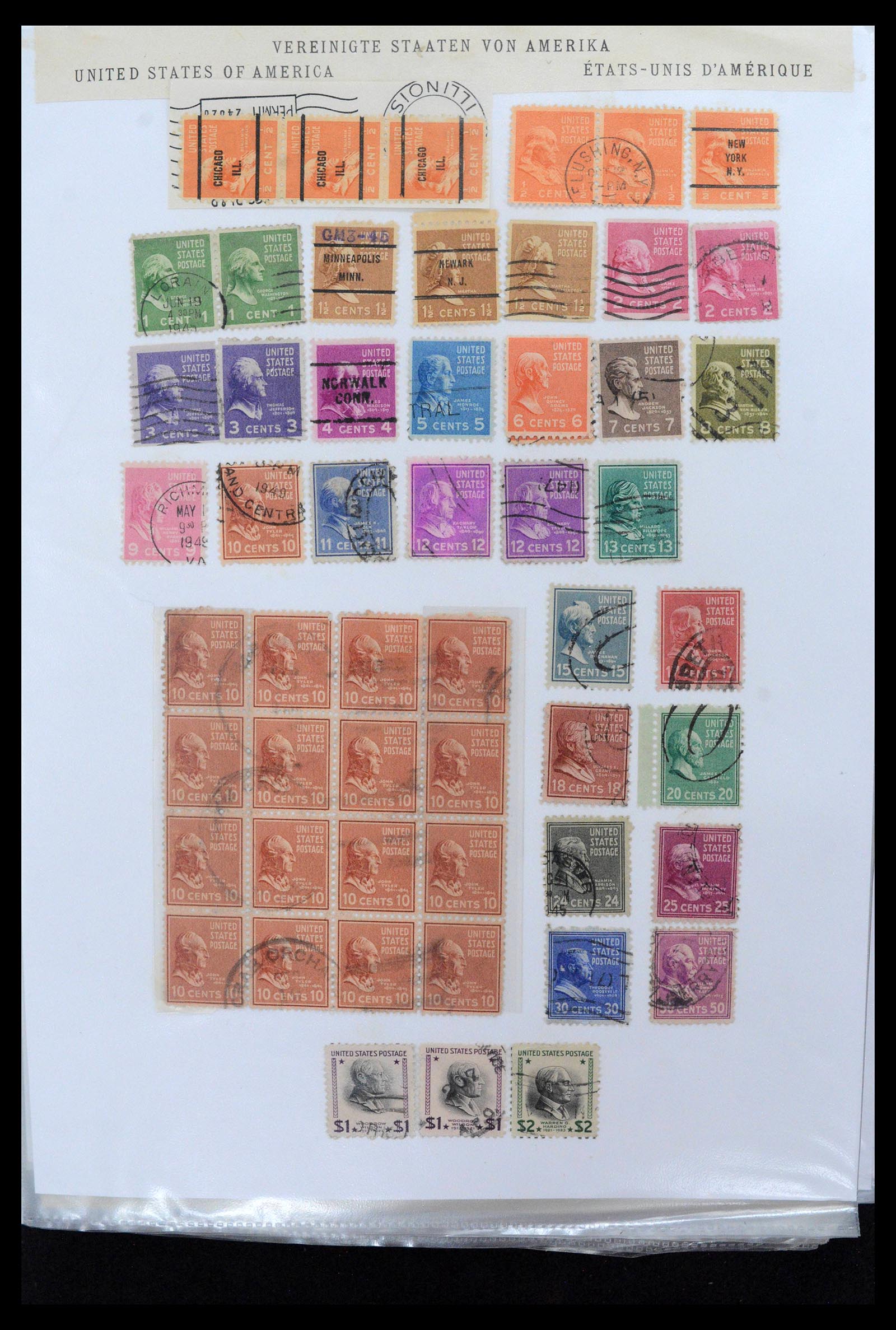 38888 0032 - Stamp collection 38888 USA 1851-1990.
