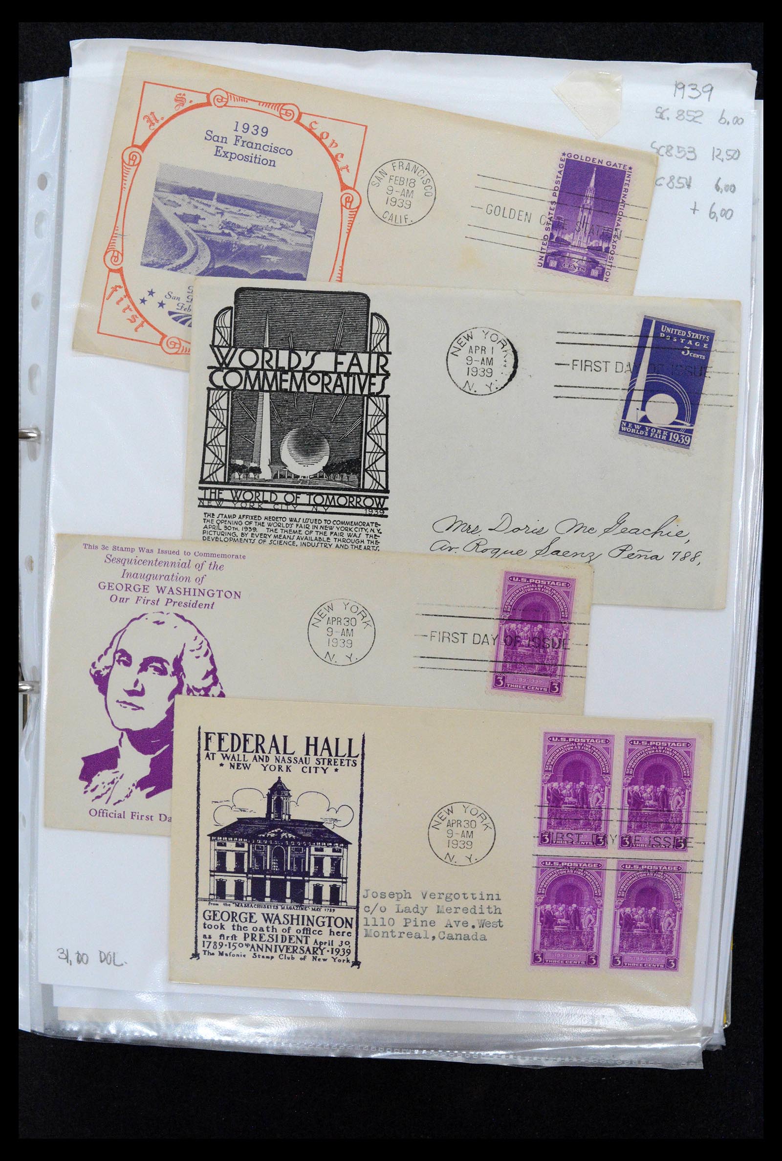 38888 0034 - Stamp collection 38888 USA 1851-1990.