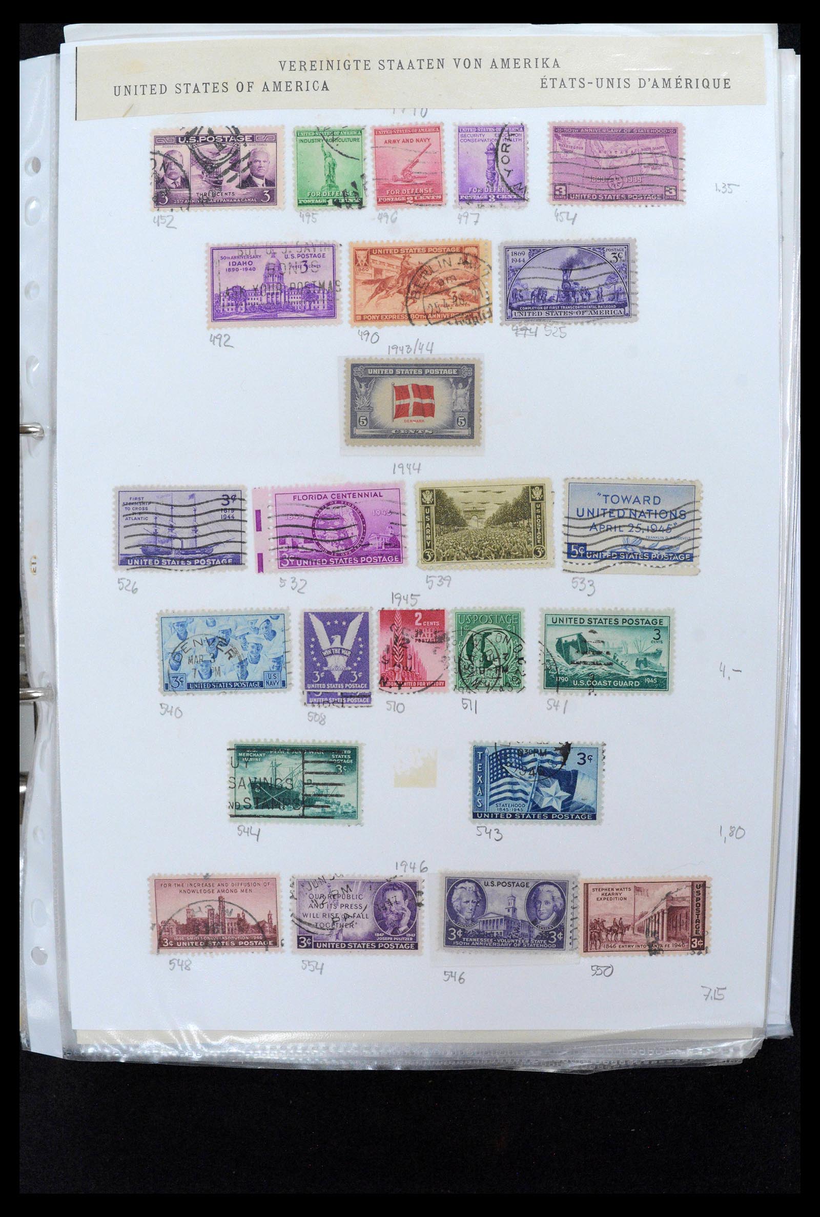 38888 0036 - Stamp collection 38888 USA 1851-1990.