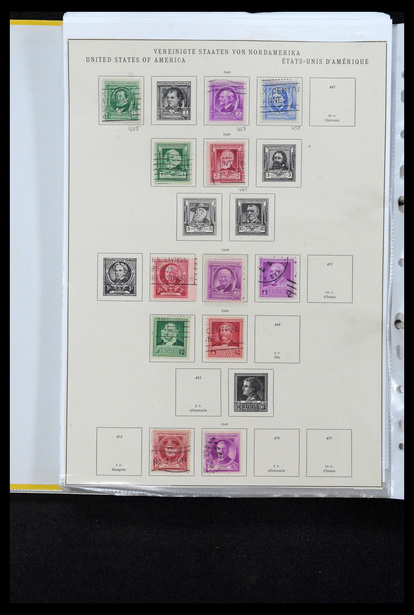 38888 0037 - Stamp collection 38888 USA 1851-1990.