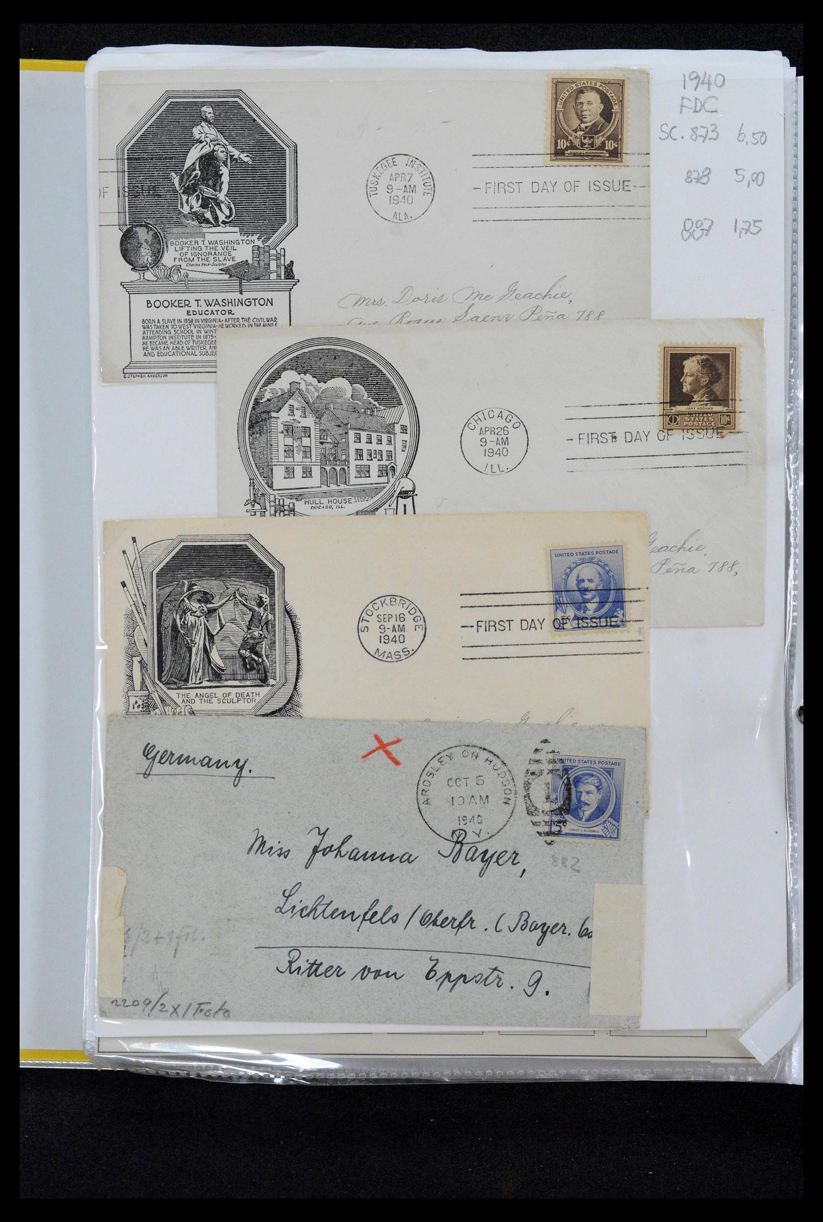 38888 0039 - Stamp collection 38888 USA 1851-1990.