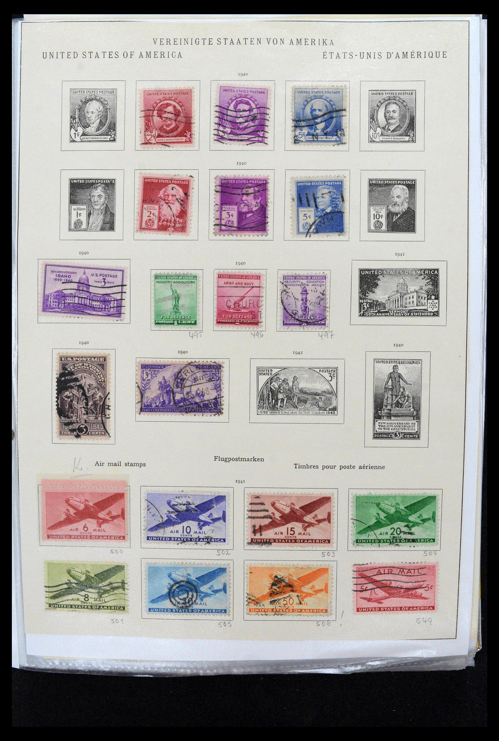 38888 0044 - Stamp collection 38888 USA 1851-1990.