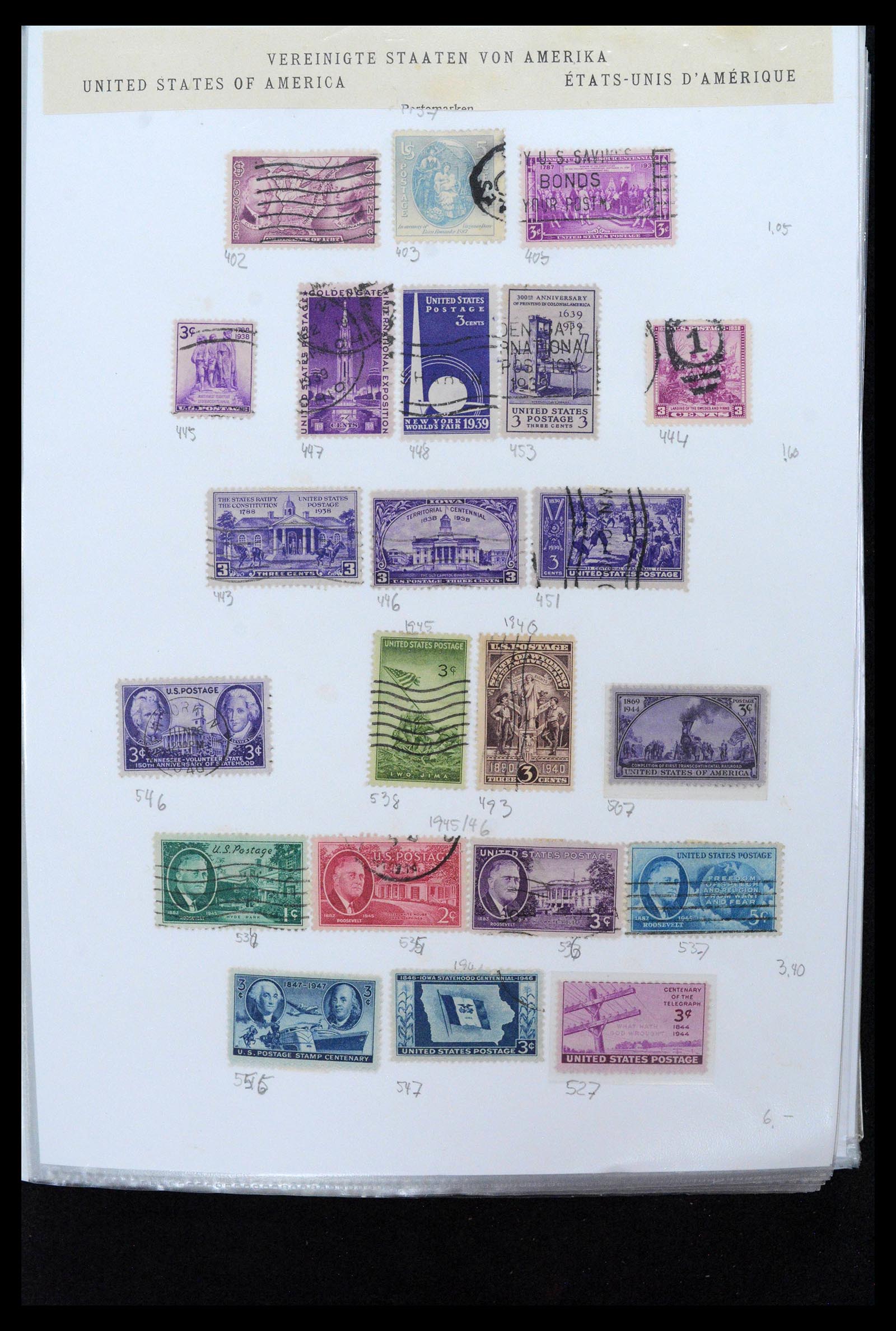 38888 0048 - Stamp collection 38888 USA 1851-1990.