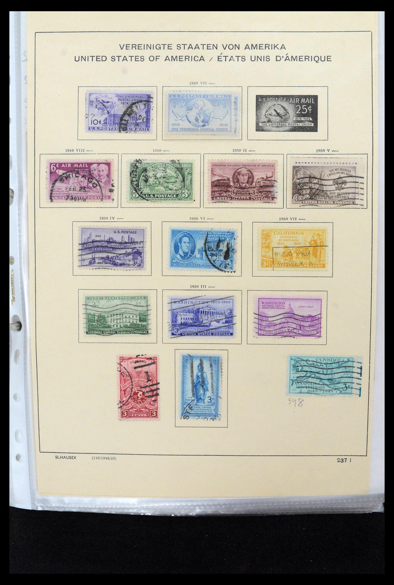 38888 0050 - Stamp collection 38888 USA 1851-1990.