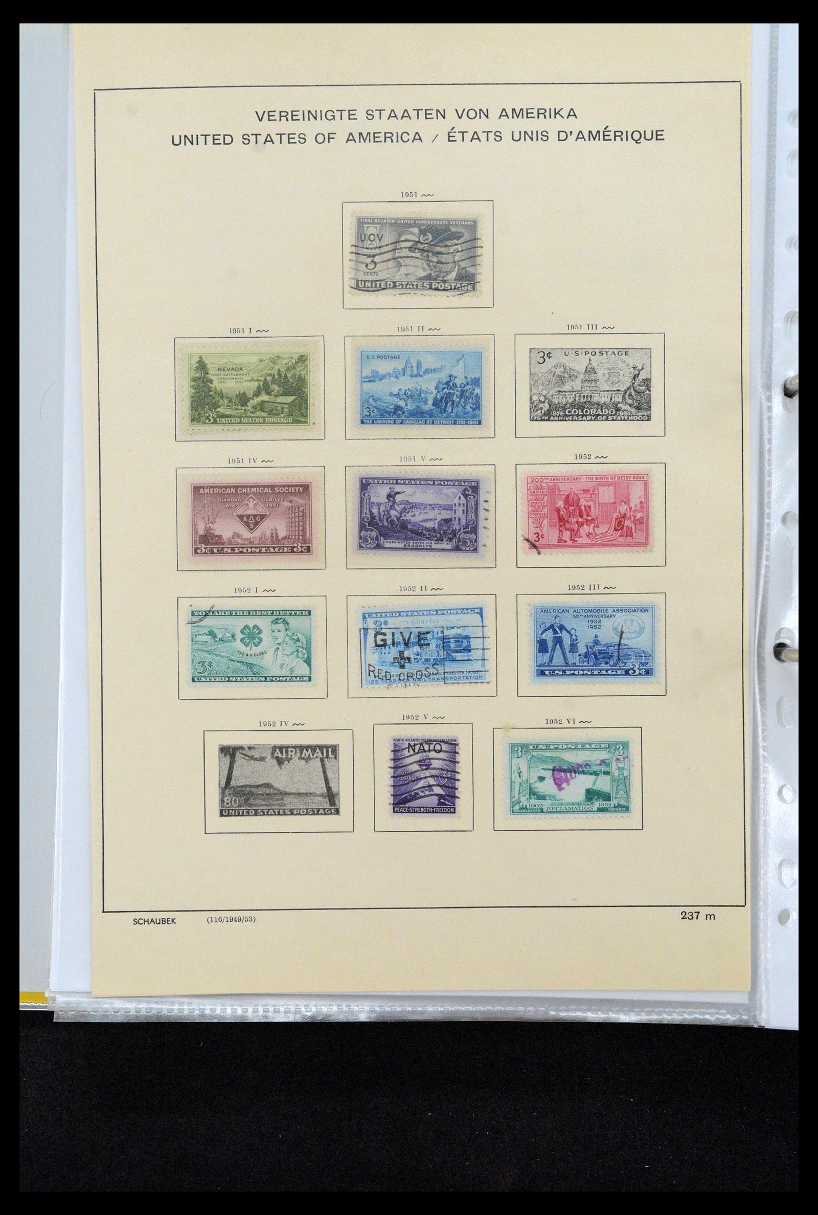 38888 0051 - Stamp collection 38888 USA 1851-1990.
