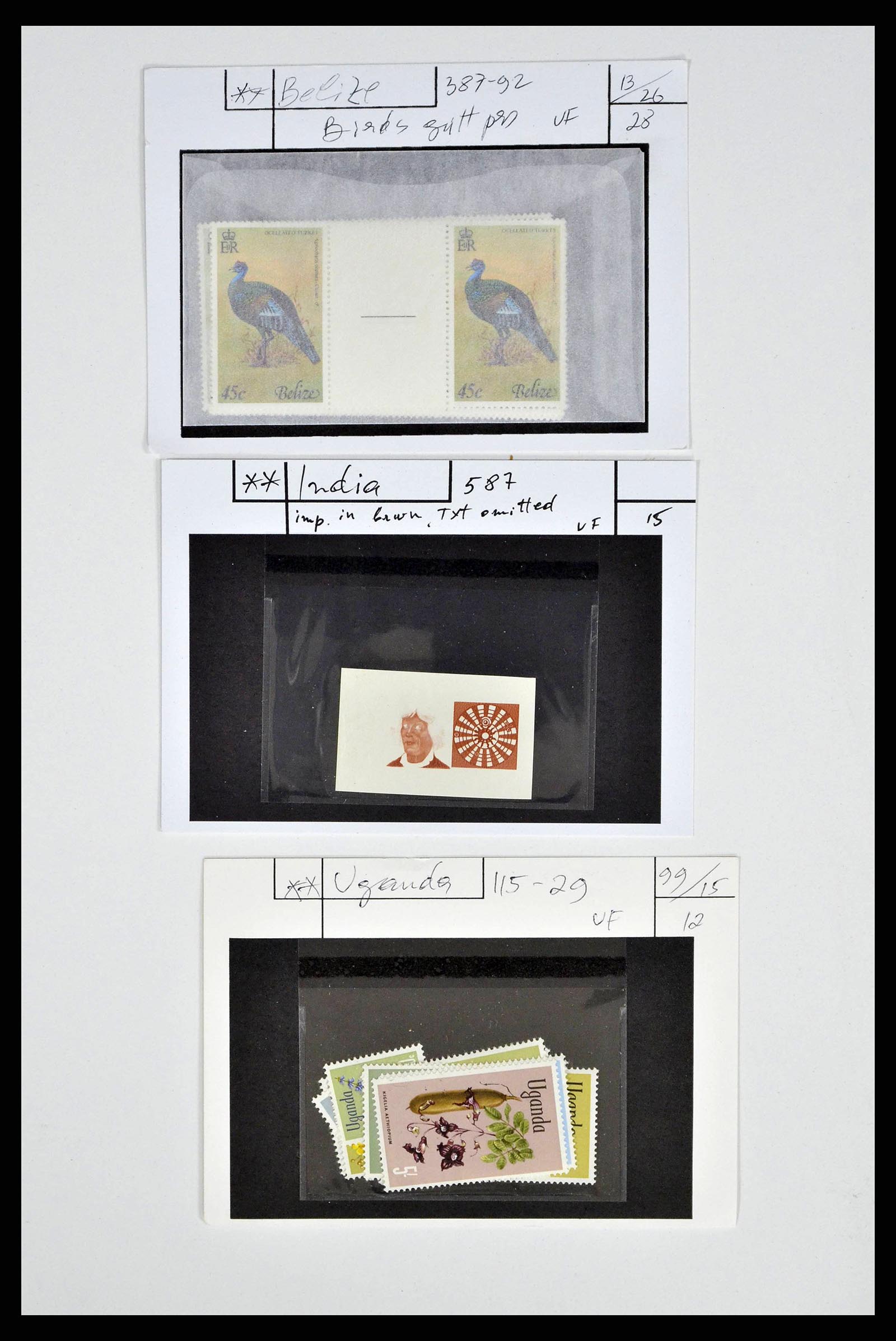 38889 0012 - Postzegelverzameling 38889 Engelse koloniën jaren 50-80.