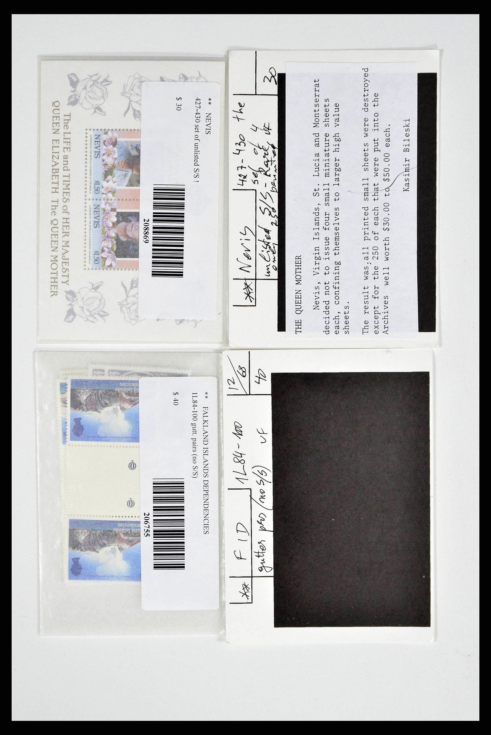 38889 0025 - Postzegelverzameling 38889 Engelse koloniën jaren 50-80.