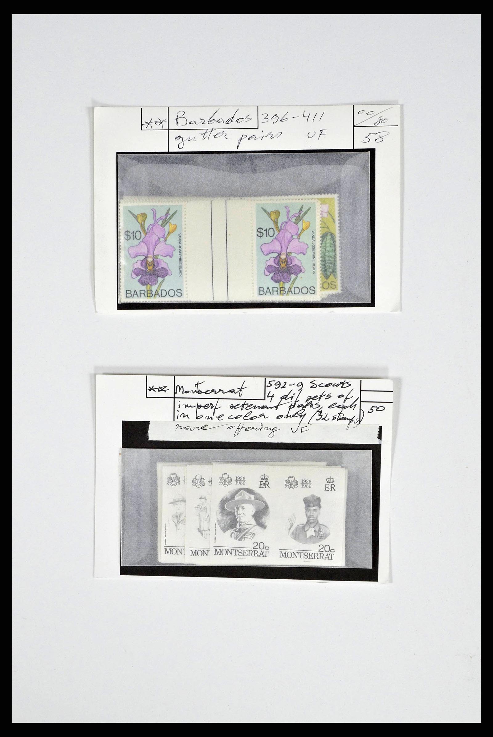 38889 0029 - Postzegelverzameling 38889 Engelse koloniën jaren 50-80.