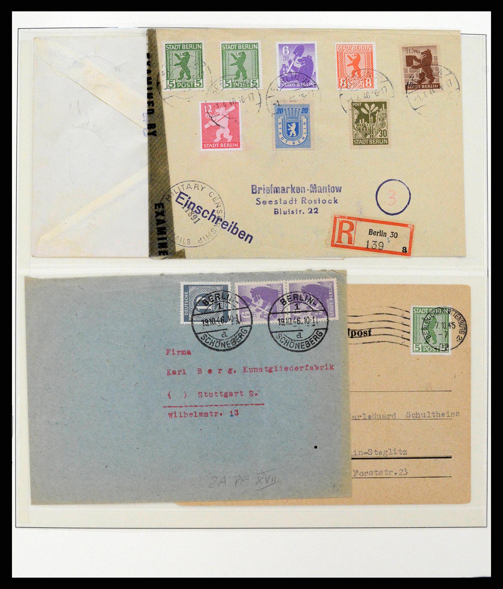 38890 0002 - Postzegelverzameling 38890 Duitsland Sovjet Zone 1945-1949.