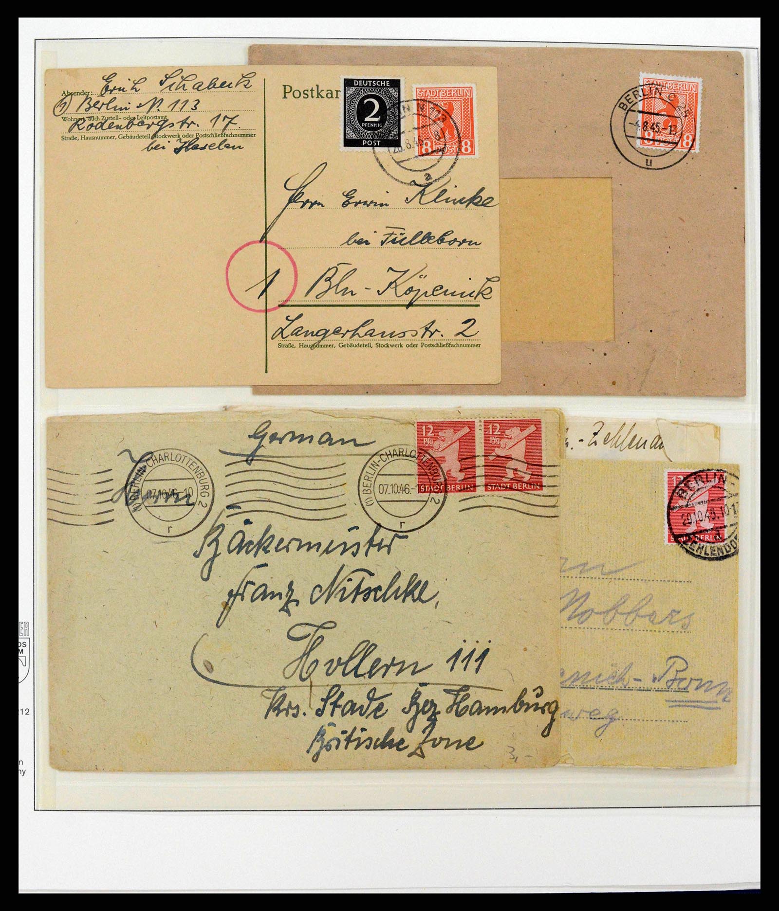 38890 0003 - Postzegelverzameling 38890 Duitsland Sovjet Zone 1945-1949.