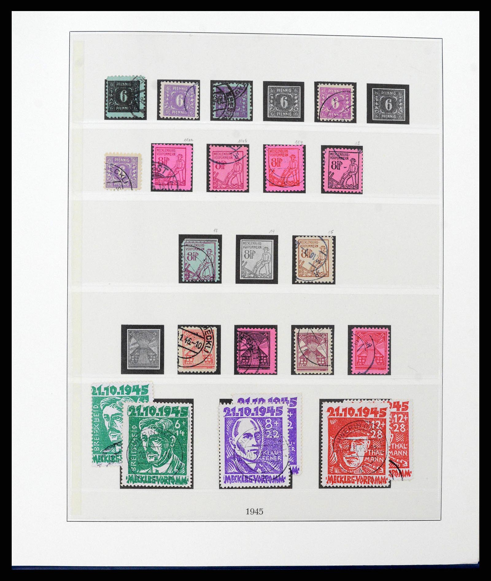 38890 0004 - Postzegelverzameling 38890 Duitsland Sovjet Zone 1945-1949.