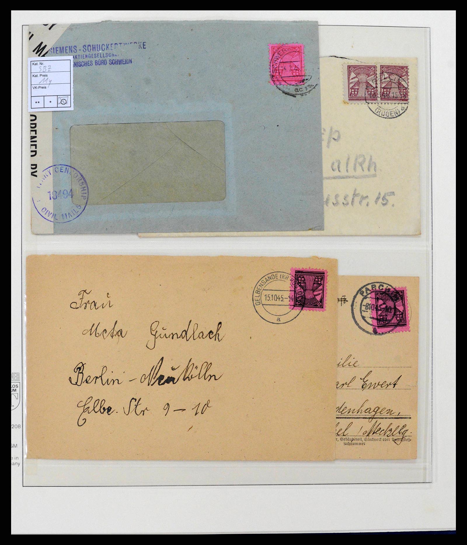 38890 0005 - Postzegelverzameling 38890 Duitsland Sovjet Zone 1945-1949.