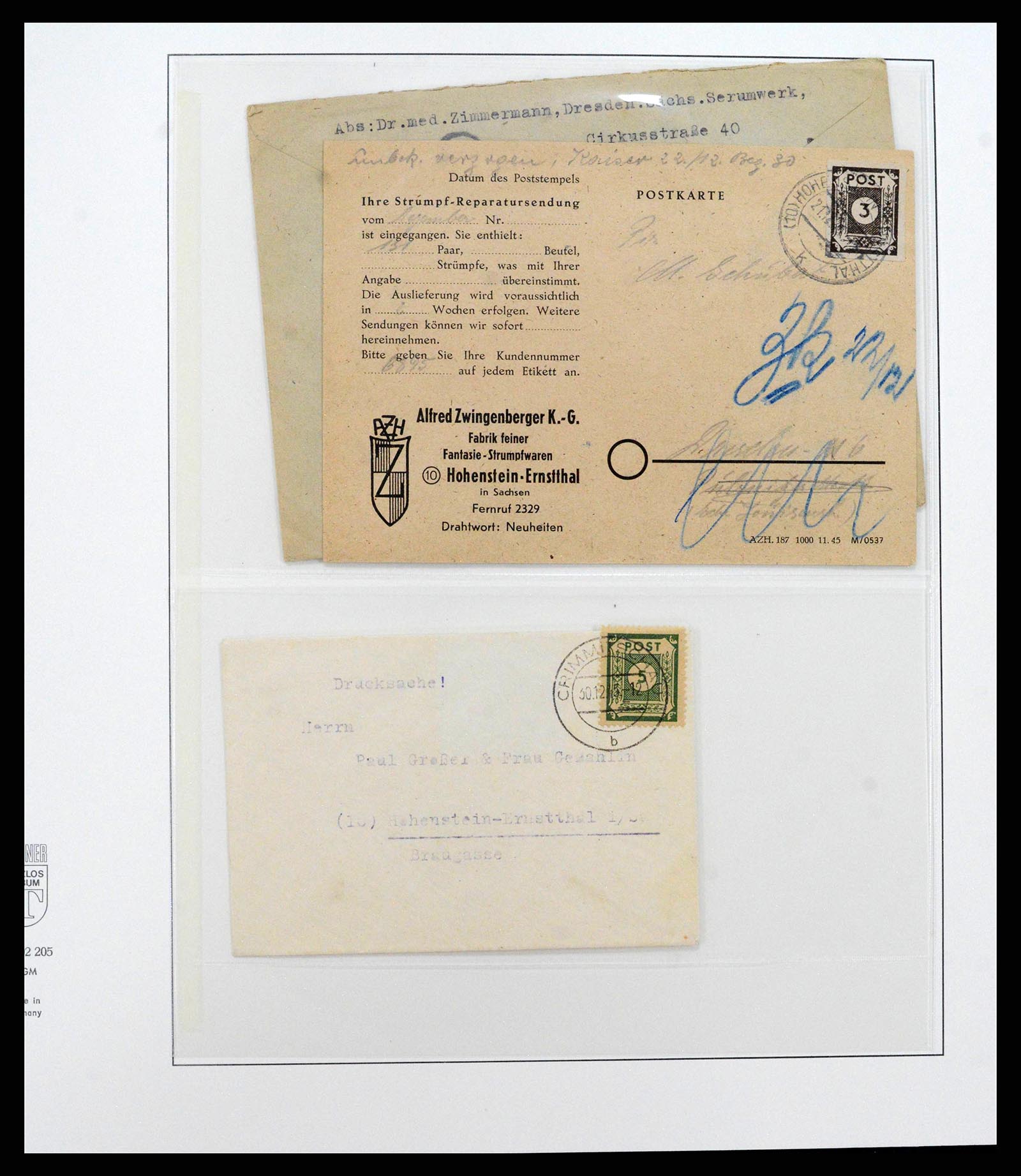 38890 0009 - Postzegelverzameling 38890 Duitsland Sovjet Zone 1945-1949.