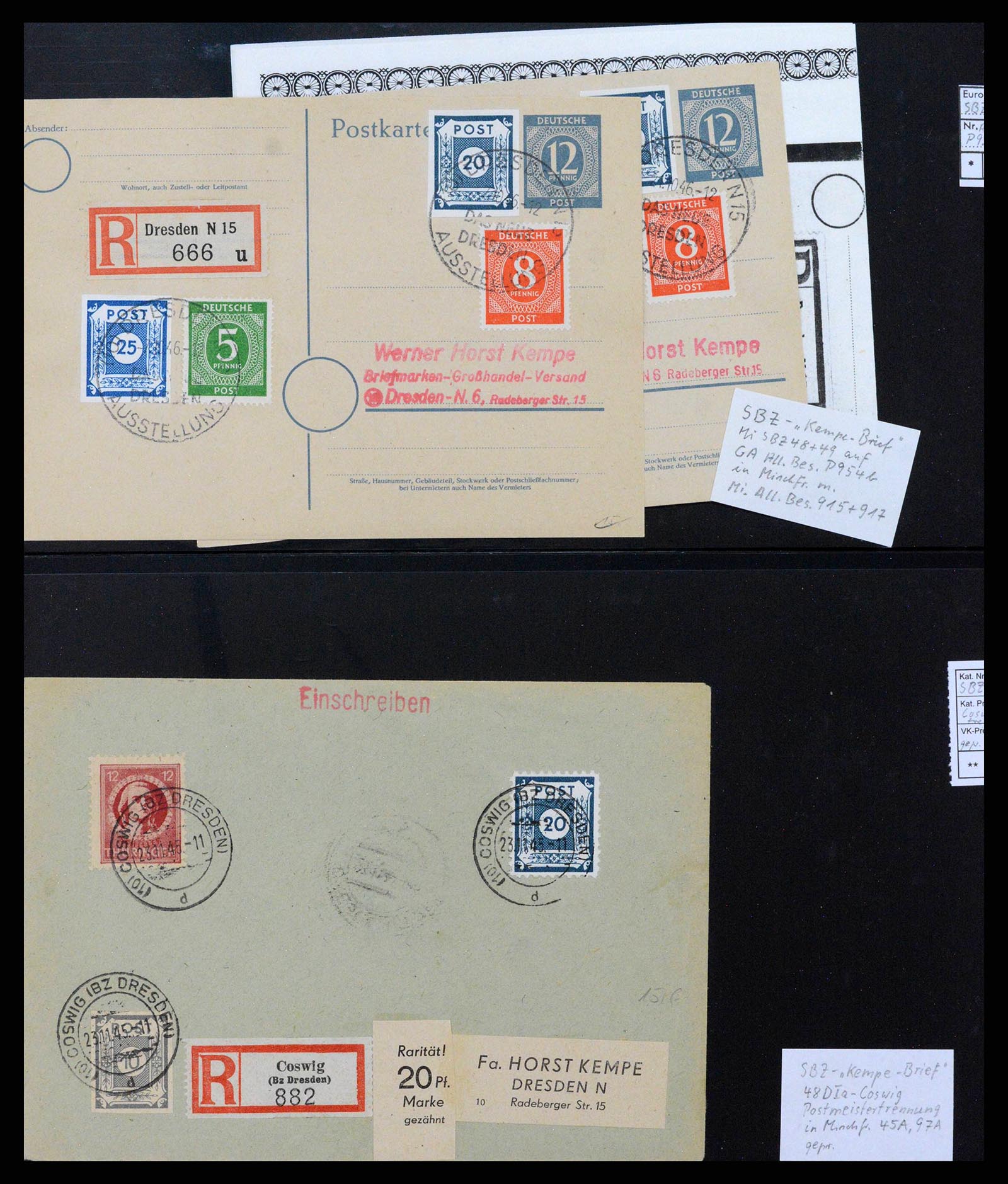 38890 0010 - Postzegelverzameling 38890 Duitsland Sovjet Zone 1945-1949.