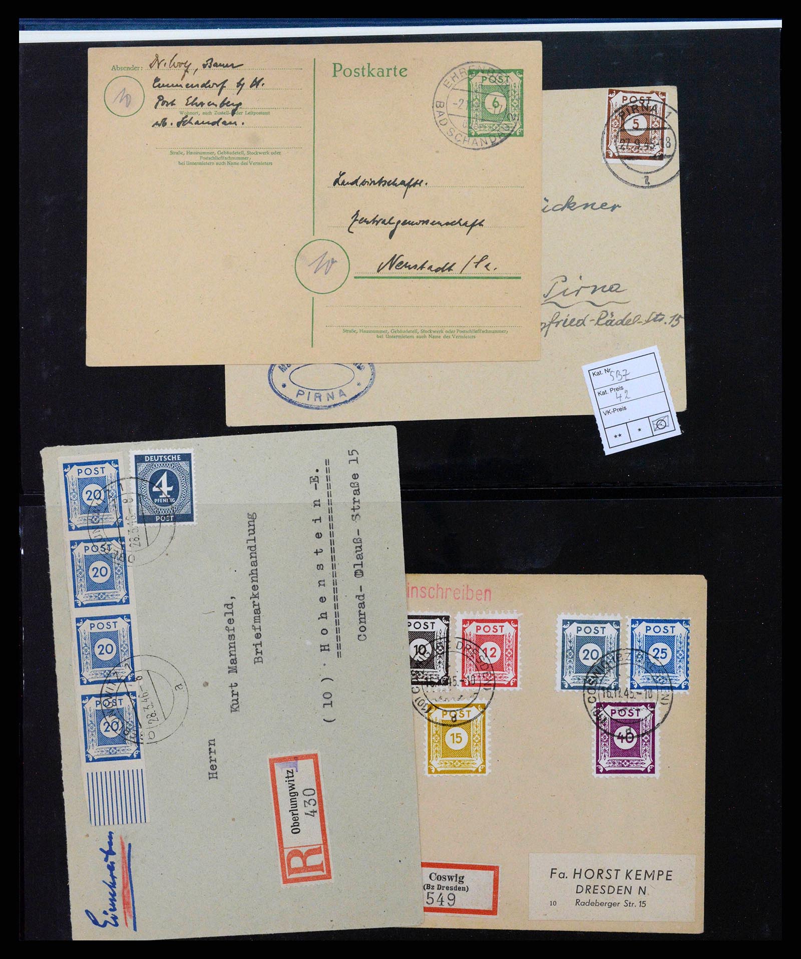 38890 0011 - Postzegelverzameling 38890 Duitsland Sovjet Zone 1945-1949.