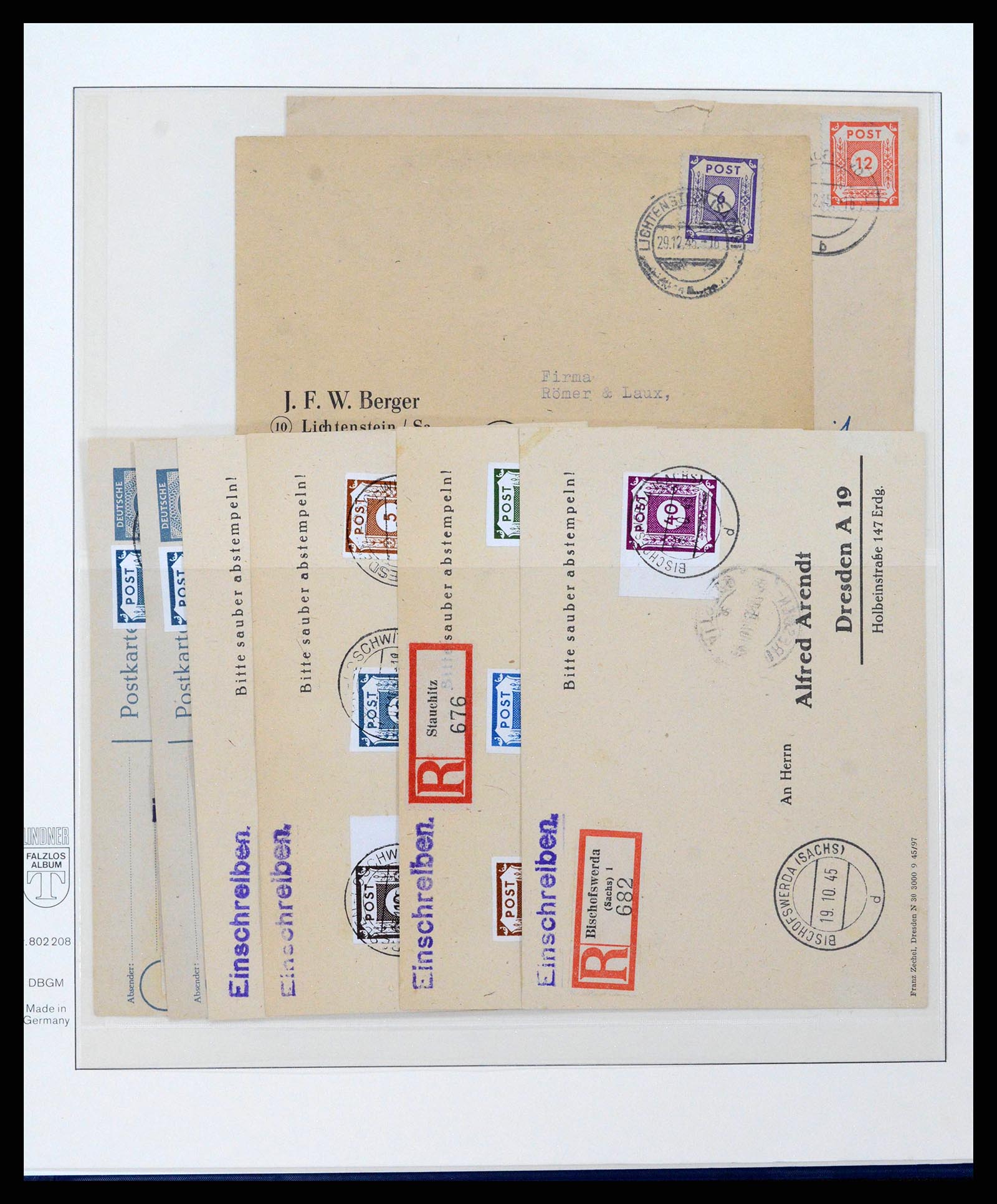 38890 0012 - Stamp collection 38890 Germany sovjet zone 1945-1949.