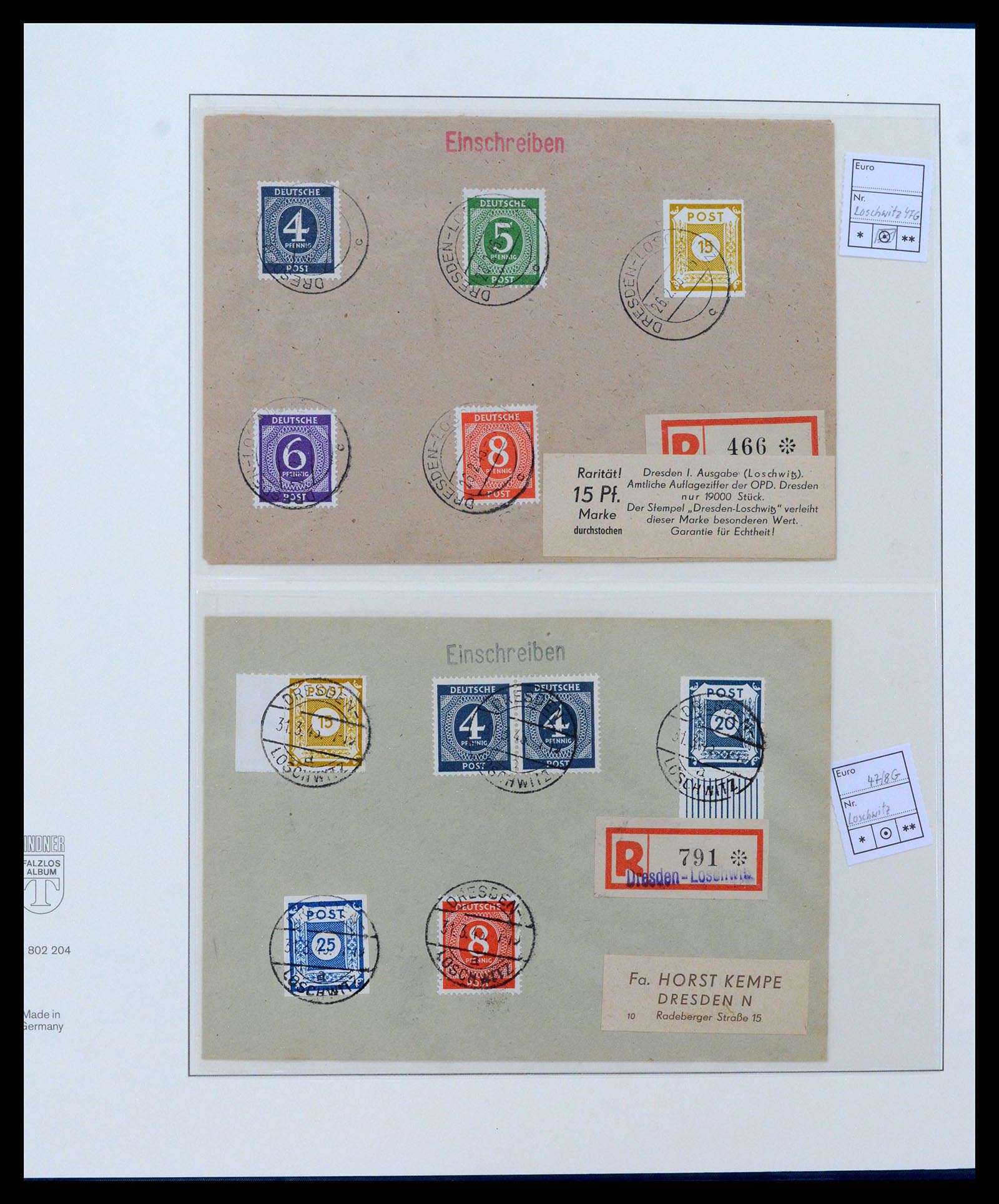 38890 0013 - Postzegelverzameling 38890 Duitsland Sovjet Zone 1945-1949.