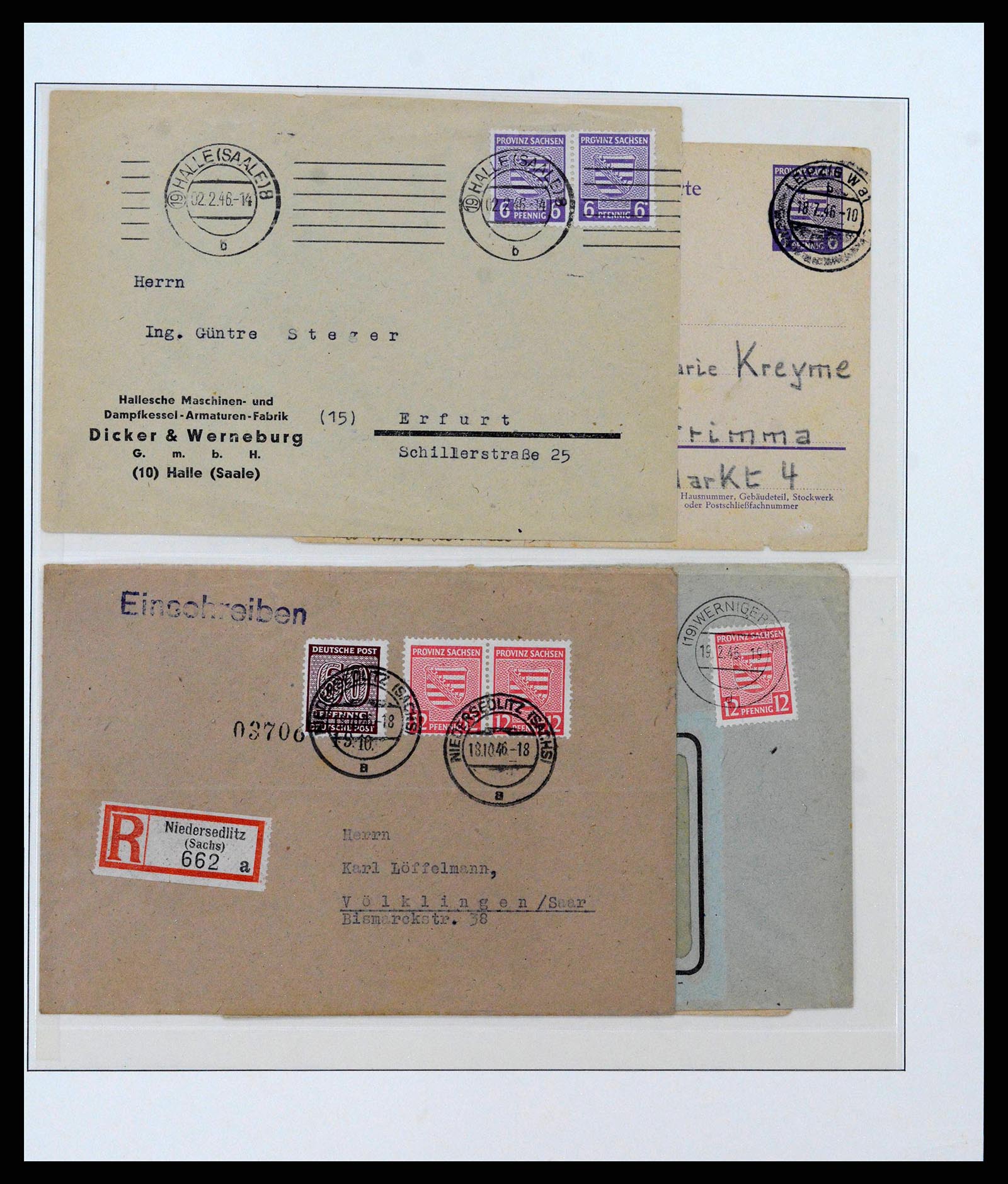 38890 0017 - Postzegelverzameling 38890 Duitsland Sovjet Zone 1945-1949.