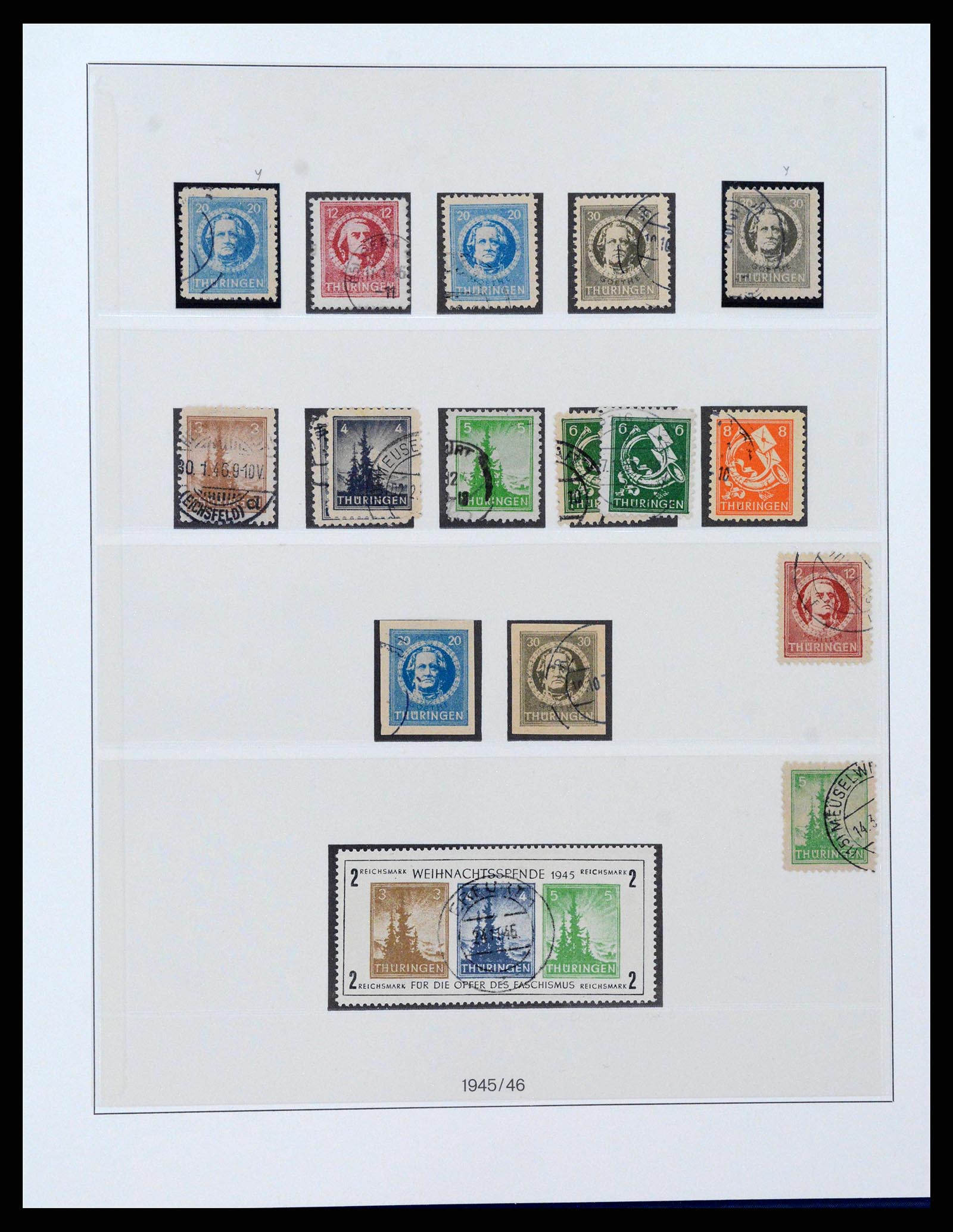 38890 0020 - Stamp collection 38890 Germany sovjet zone 1945-1949.
