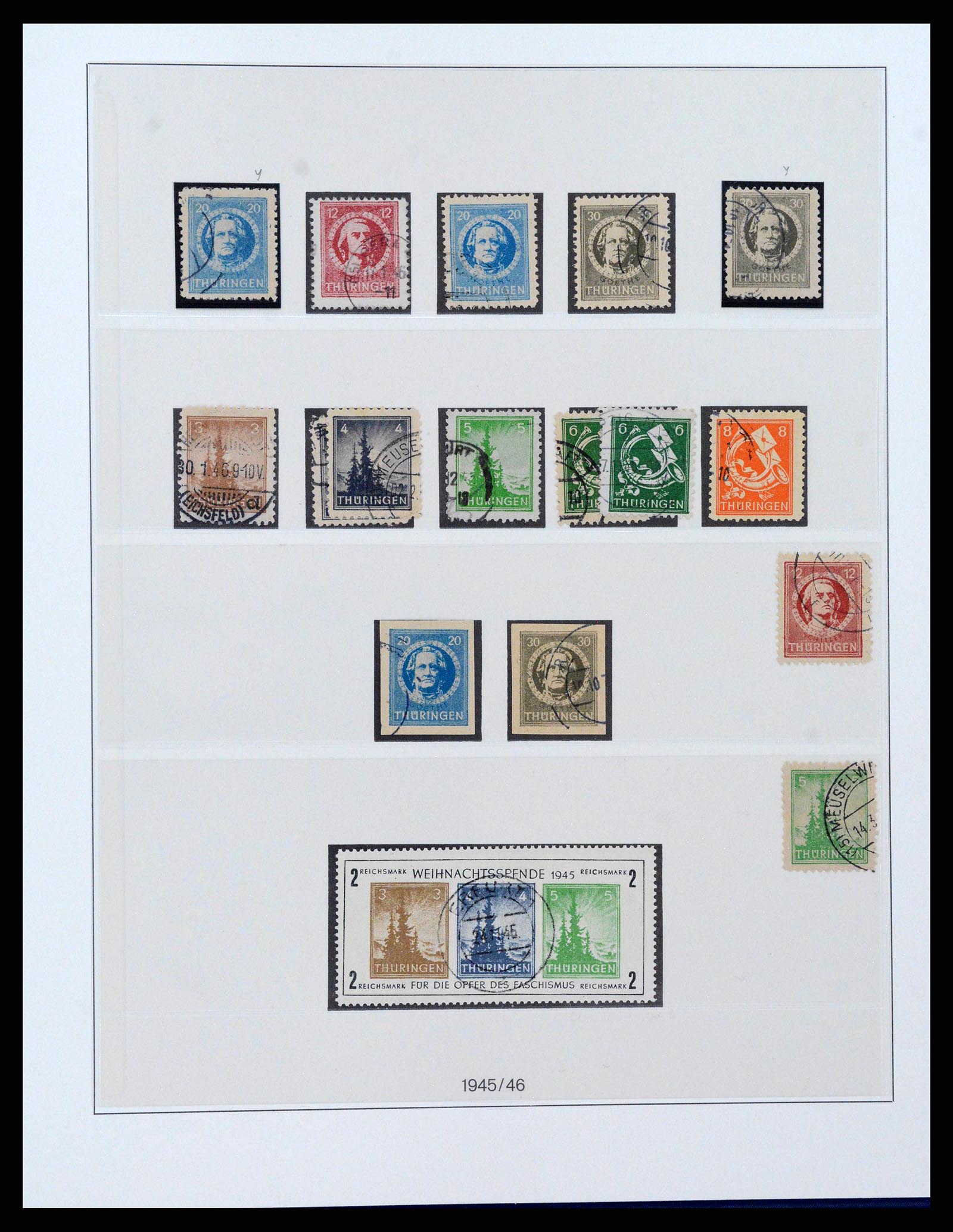 38890 0020 - Postzegelverzameling 38890 Duitsland Sovjet Zone 1945-1949.