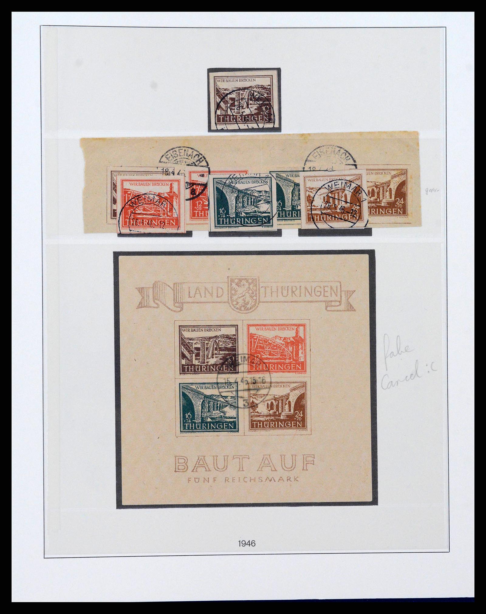 38890 0025 - Stamp collection 38890 Germany sovjet zone 1945-1949.