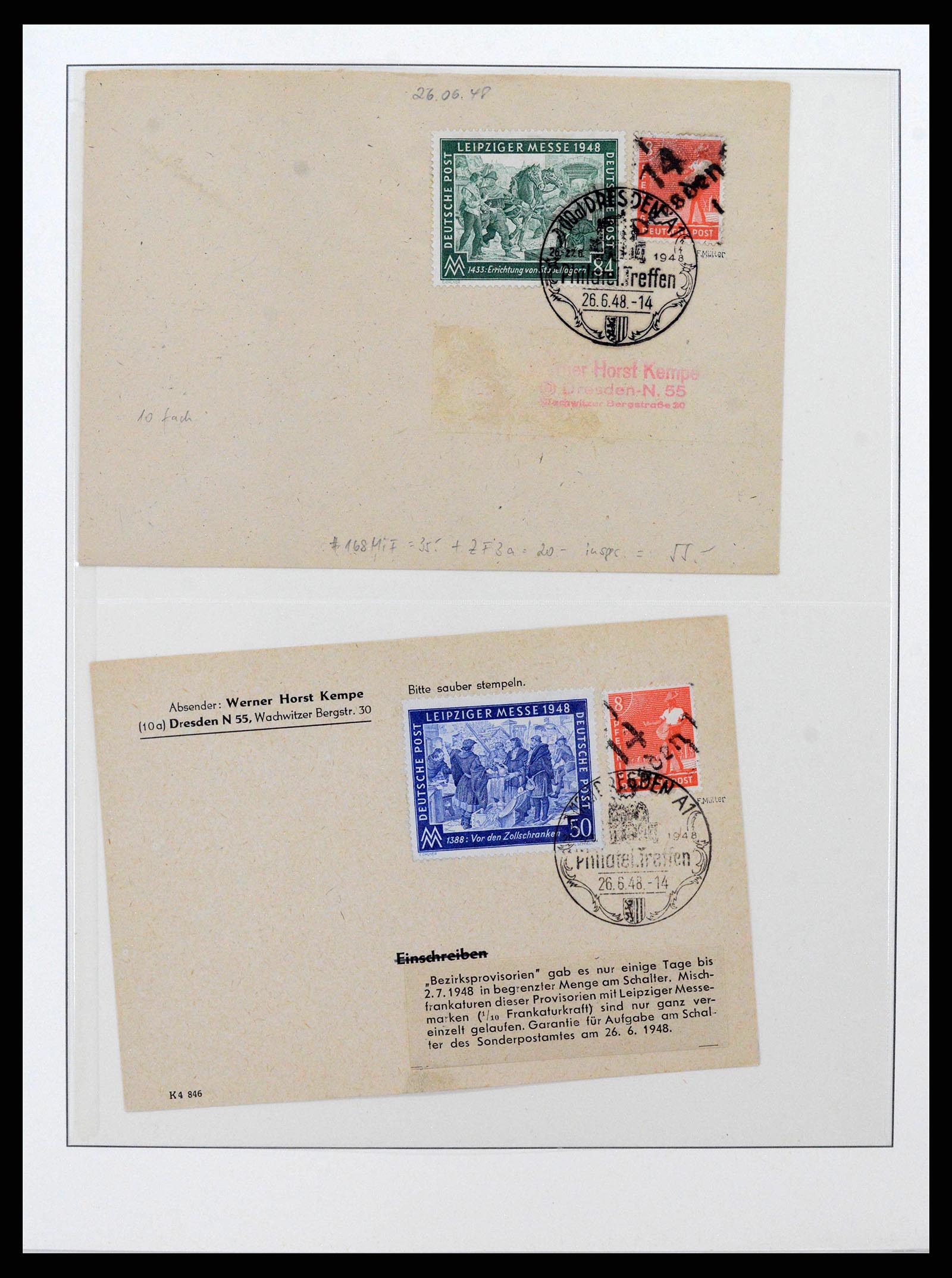 38890 0036 - Stamp collection 38890 Germany sovjet zone 1945-1949.