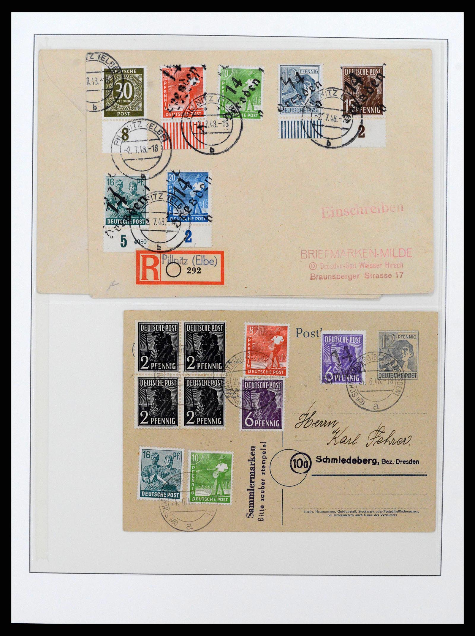 38890 0037 - Stamp collection 38890 Germany sovjet zone 1945-1949.