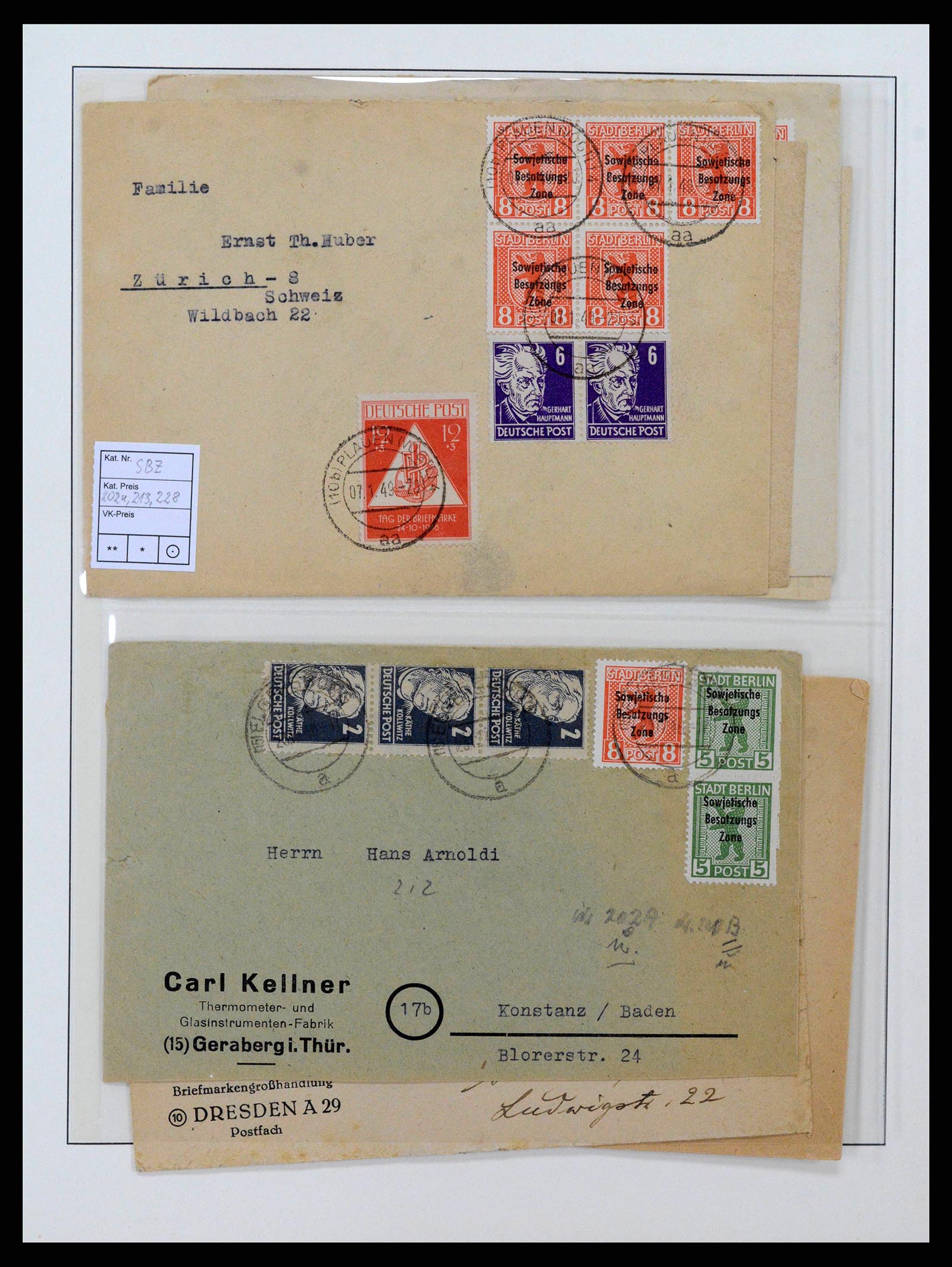 38890 0041 - Stamp collection 38890 Germany sovjet zone 1945-1949.