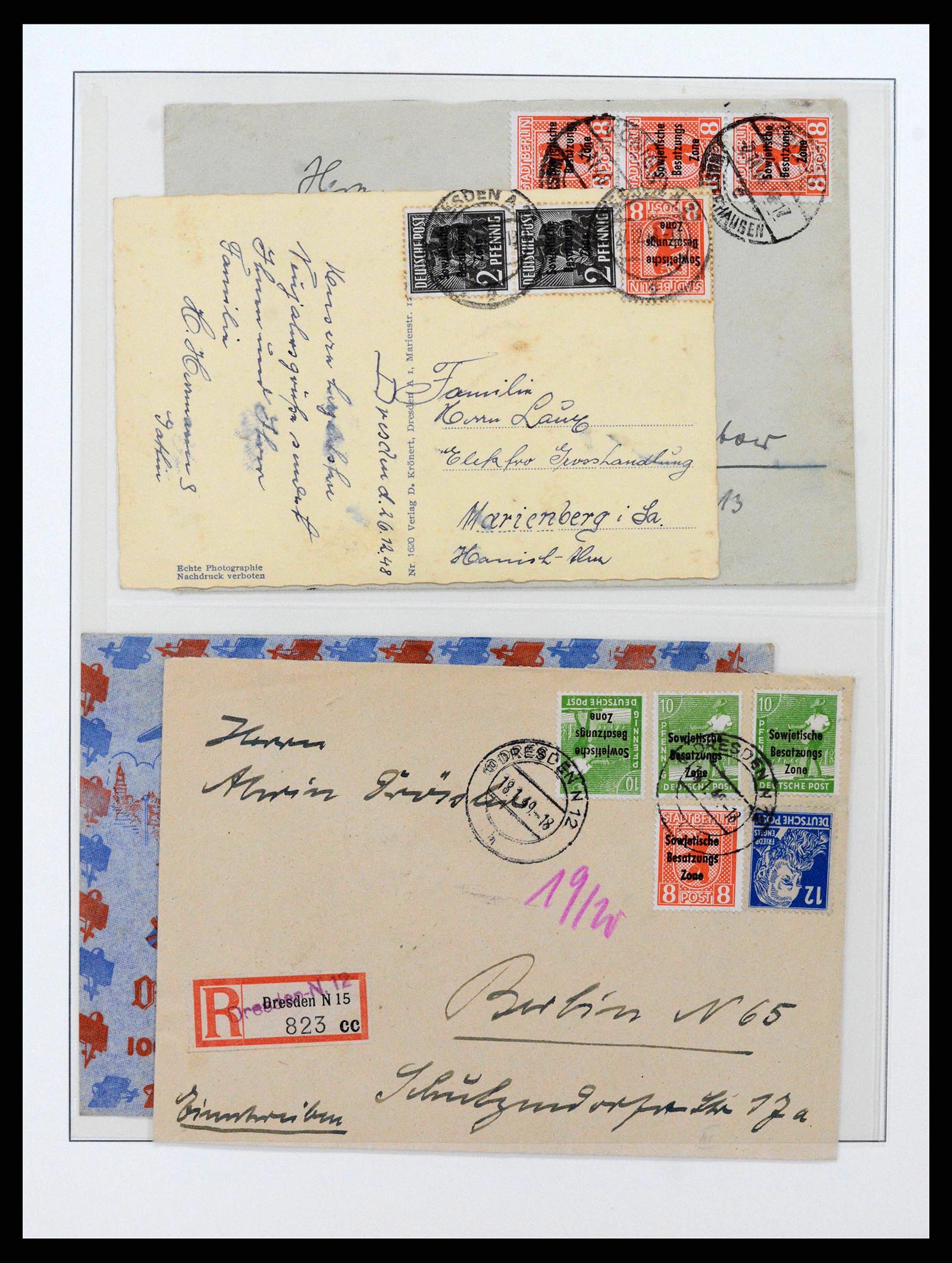 38890 0042 - Stamp collection 38890 Germany sovjet zone 1945-1949.