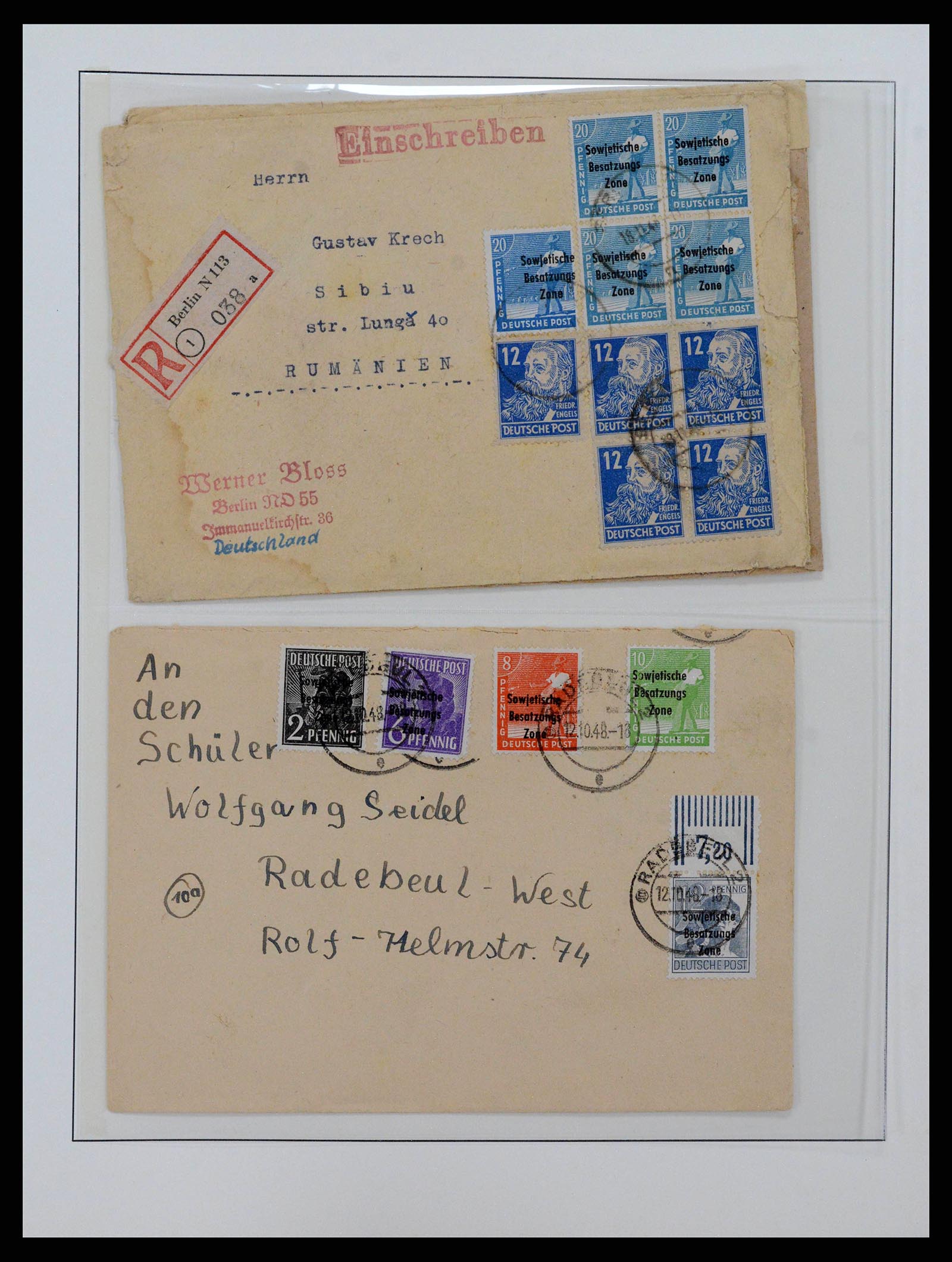 38890 0046 - Stamp collection 38890 Germany sovjet zone 1945-1949.