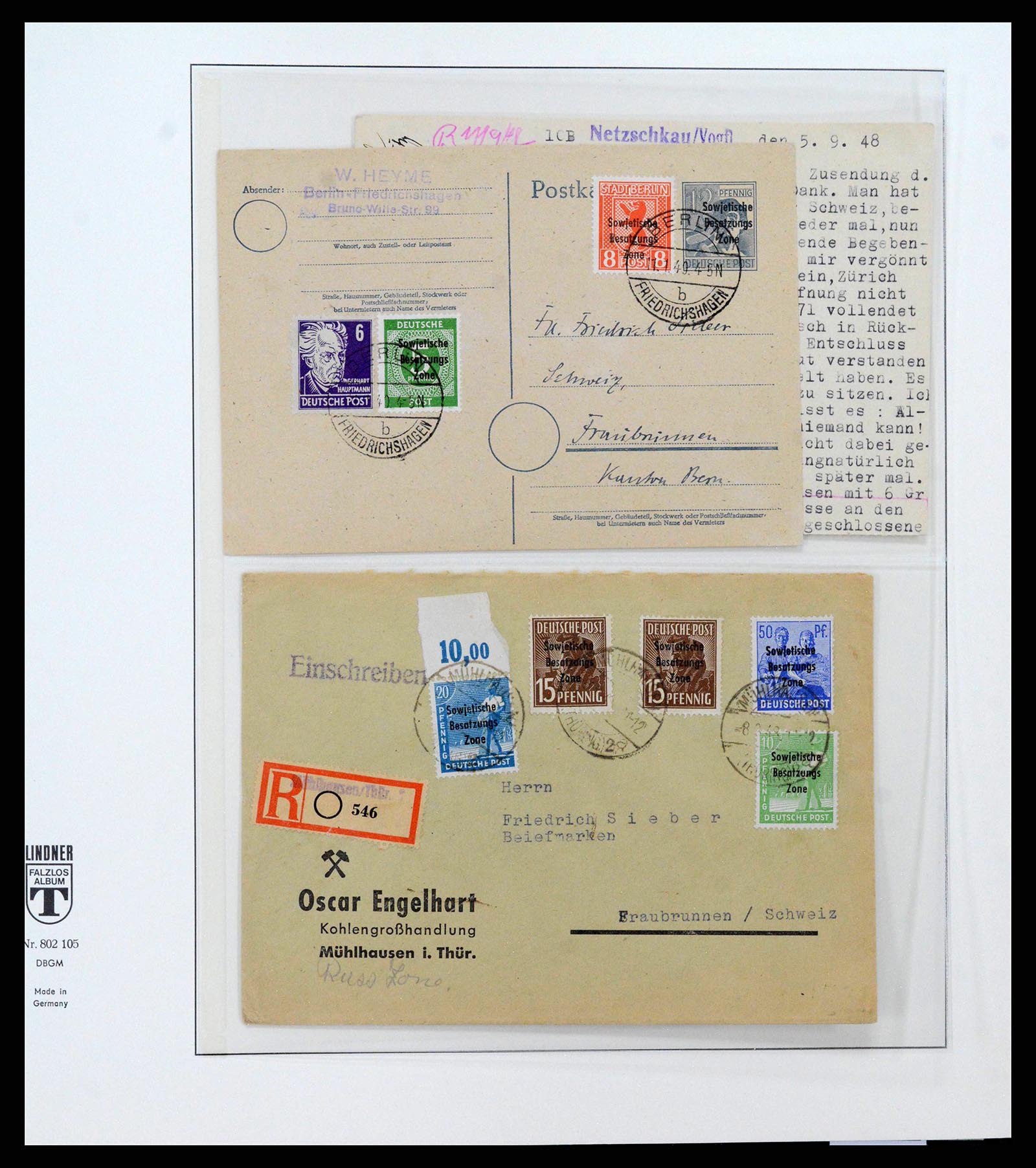 38890 0048 - Stamp collection 38890 Germany sovjet zone 1945-1949.