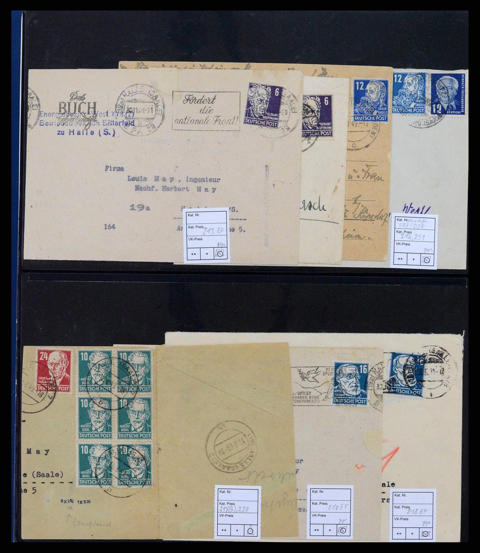 38890 0050 - Stamp collection 38890 Germany sovjet zone 1945-1949.