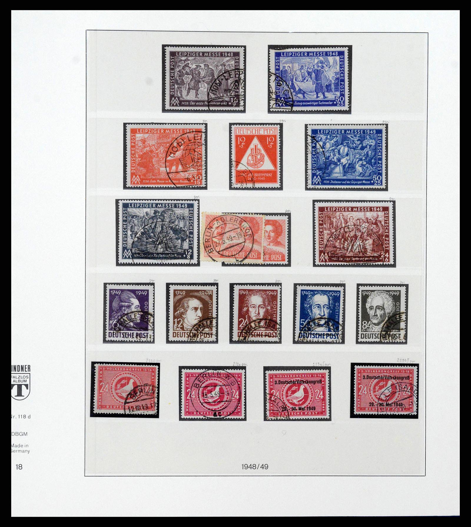 38890 0055 - Stamp collection 38890 Germany sovjet zone 1945-1949.